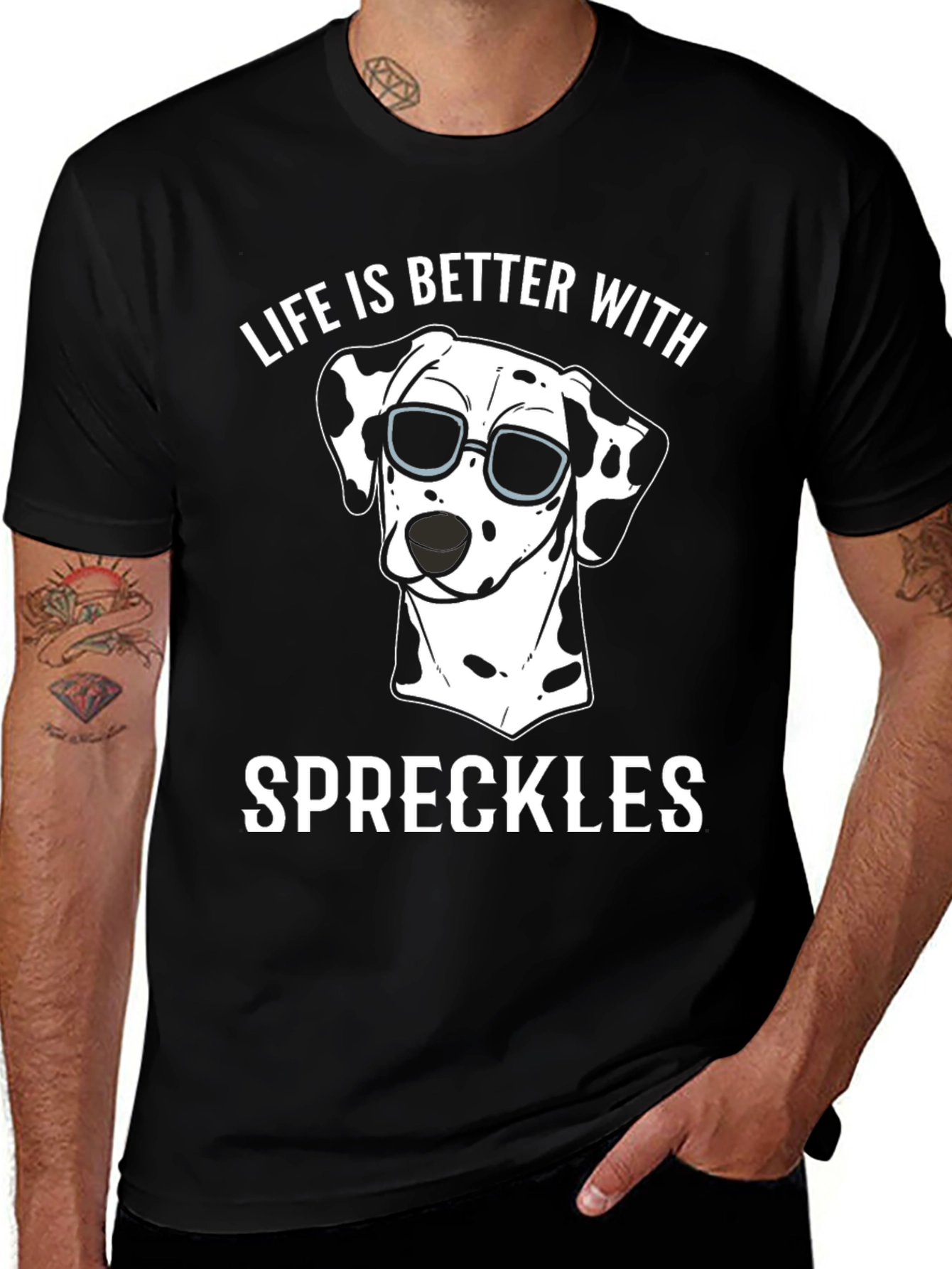 Life is Better with Speckles Dog T-Shirt