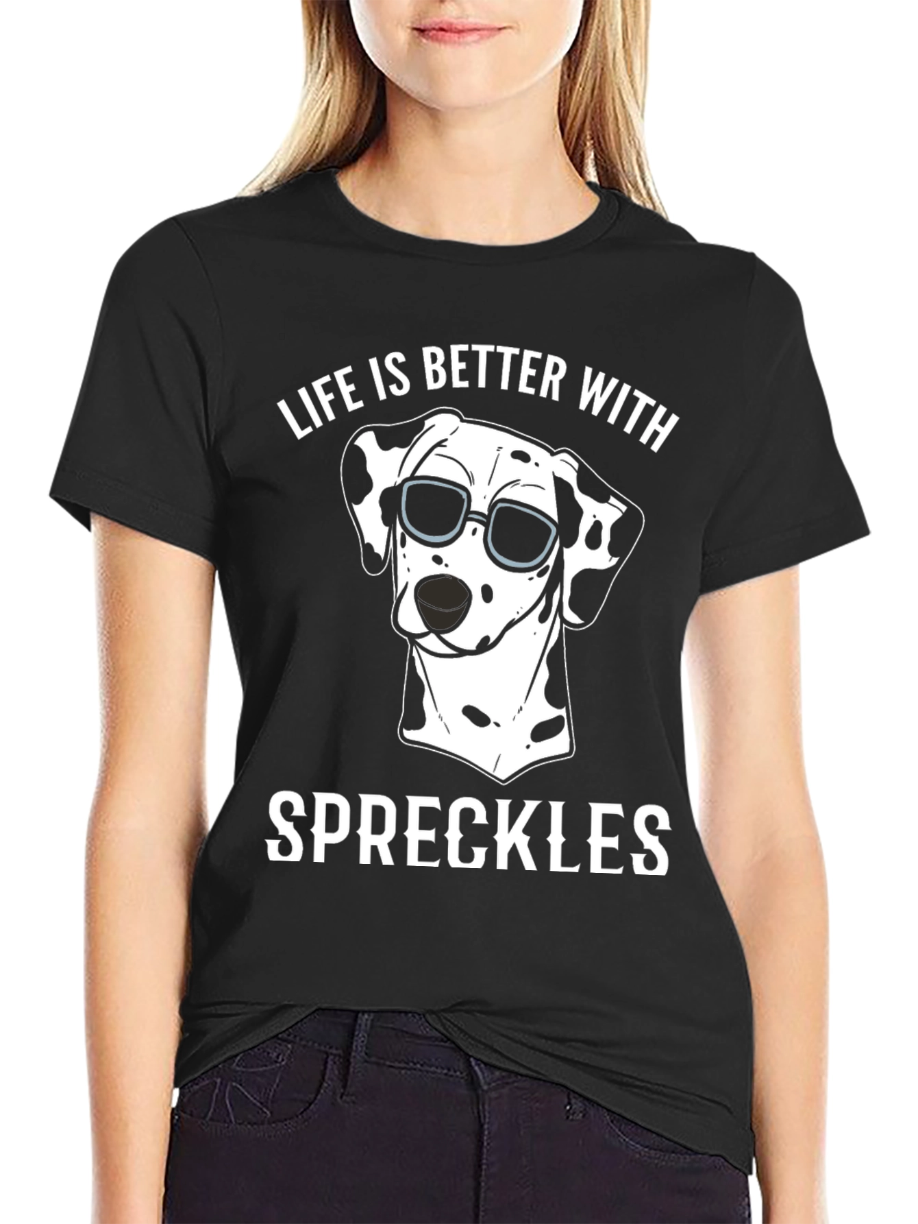 Life is Better with Speckles Dog T-Shirt