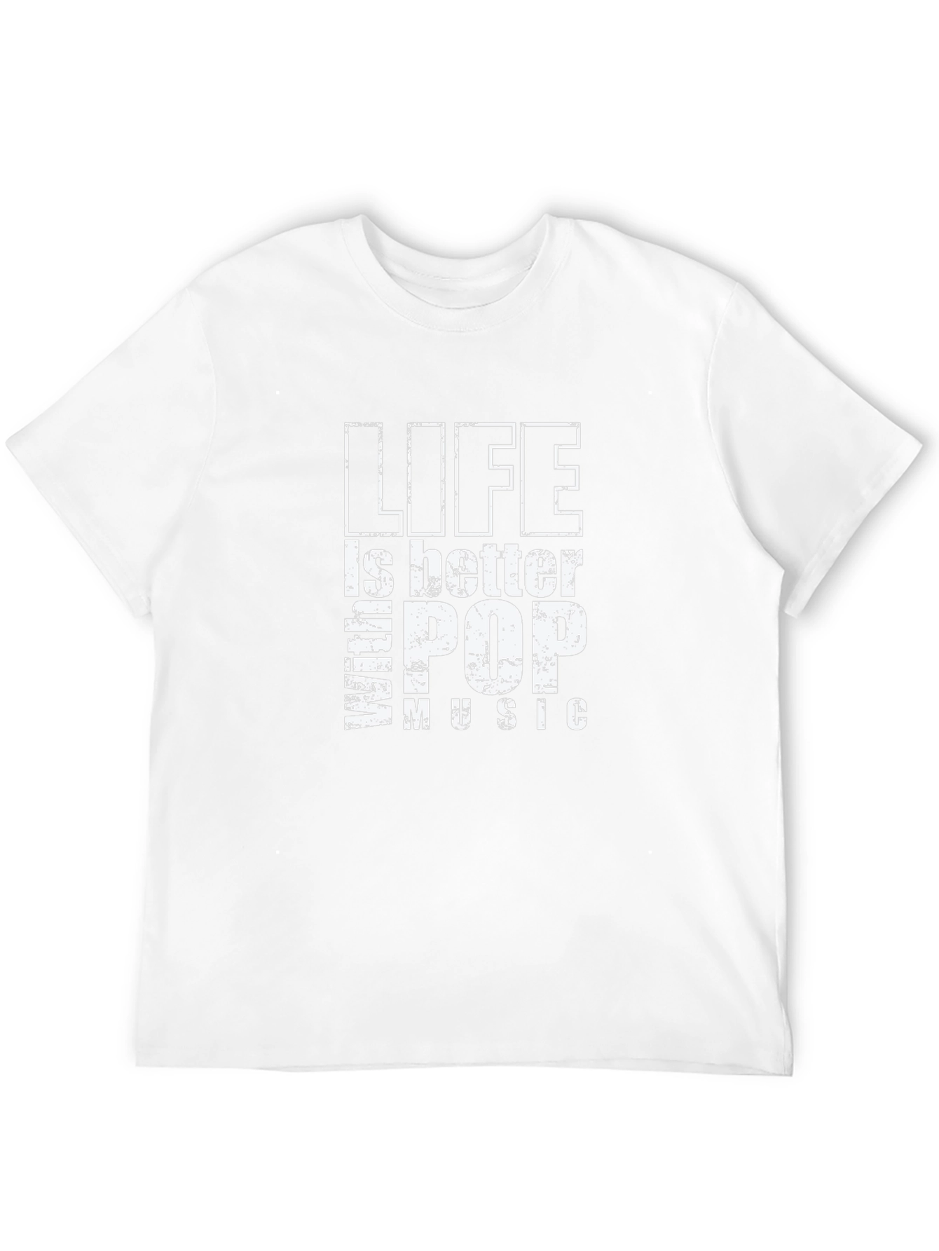 Life is Better With Pop Music Black T-Shirt