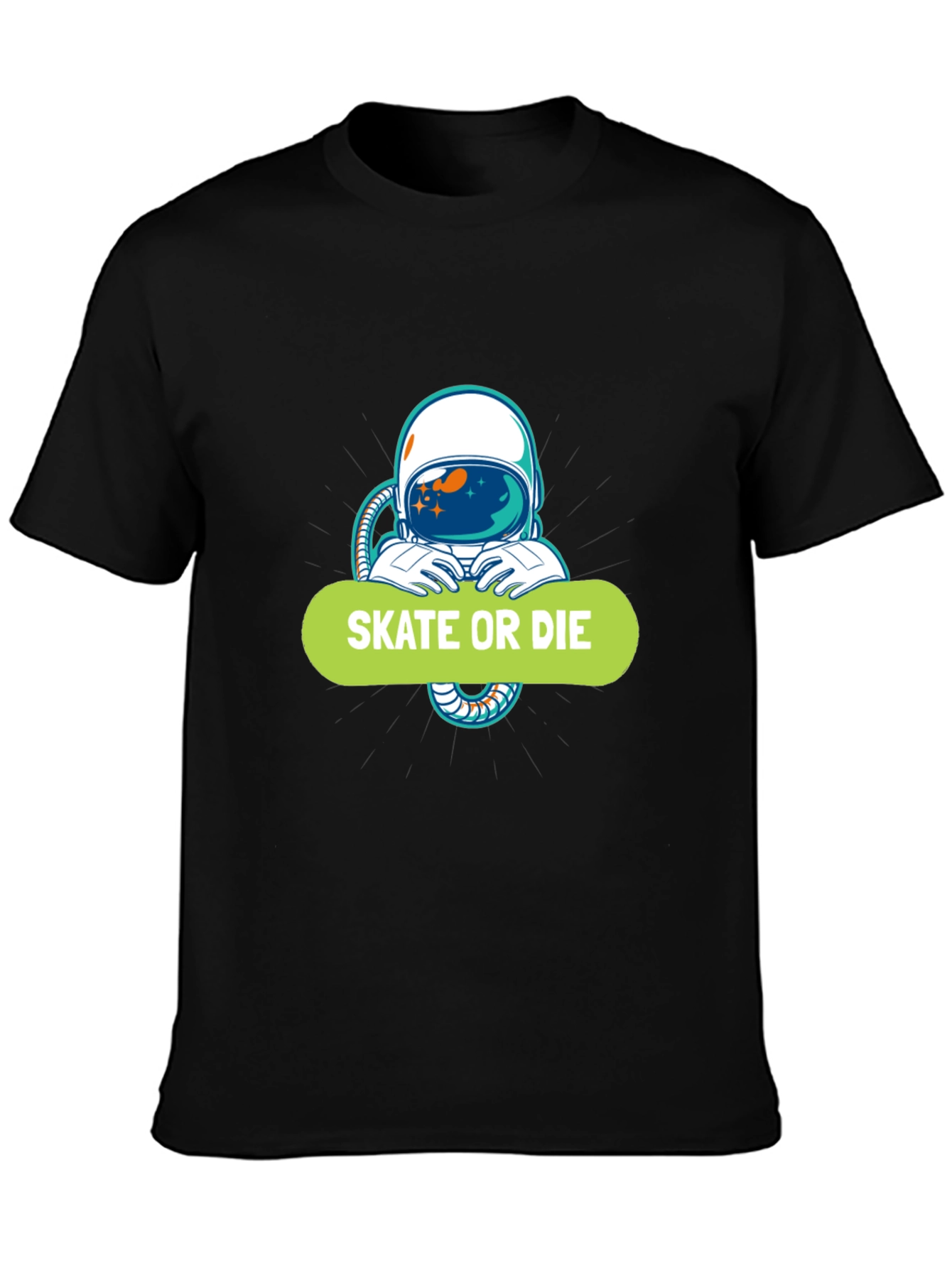 Skate or Die Astronaut Graphic Tee