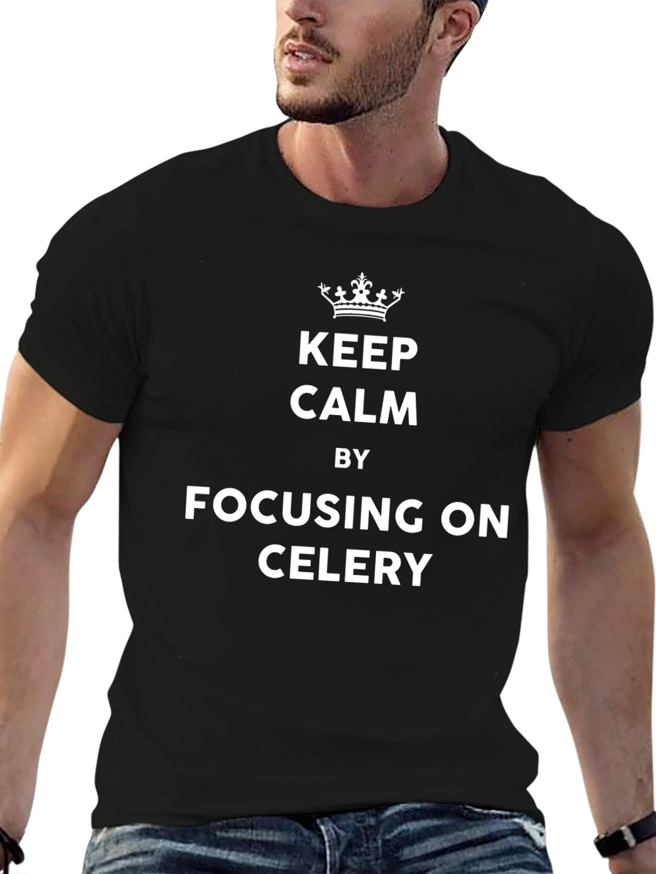 Keep Calm Celery T-Shirt - Funny Foodie Tee