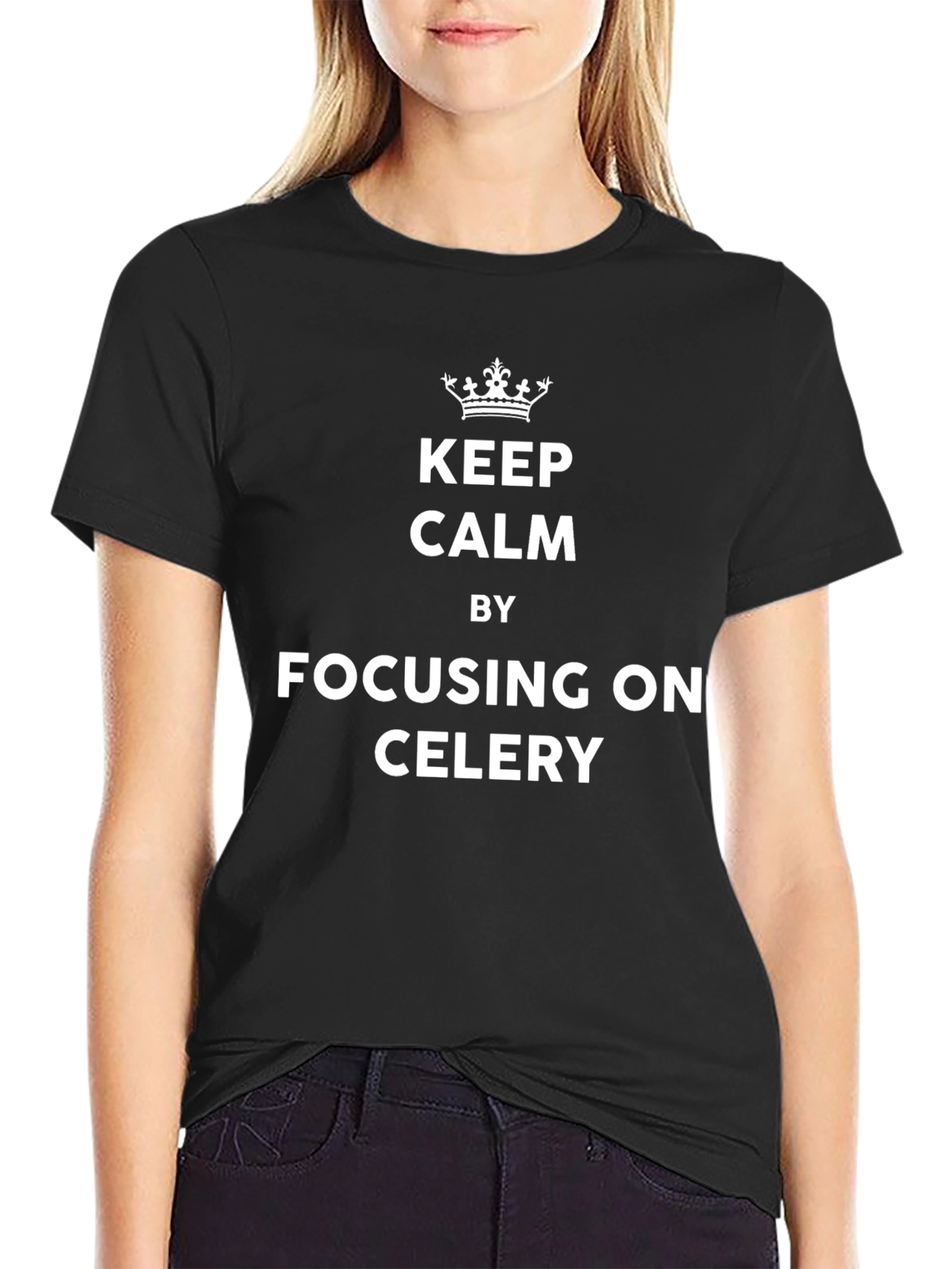 Keep Calm Celery T-Shirt - Funny Foodie Tee