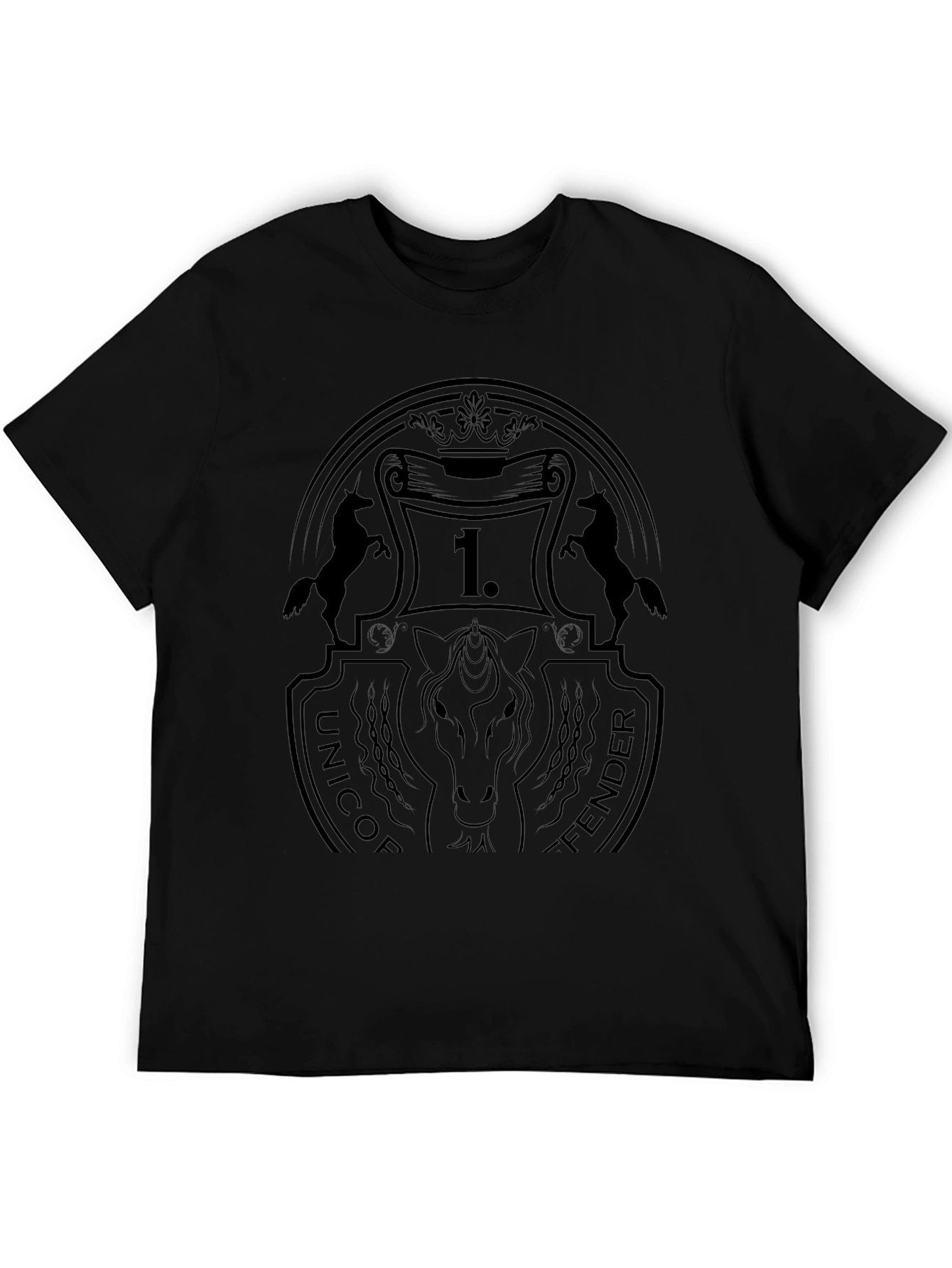 Unicorn Fender Graphic T-Shirt - Black