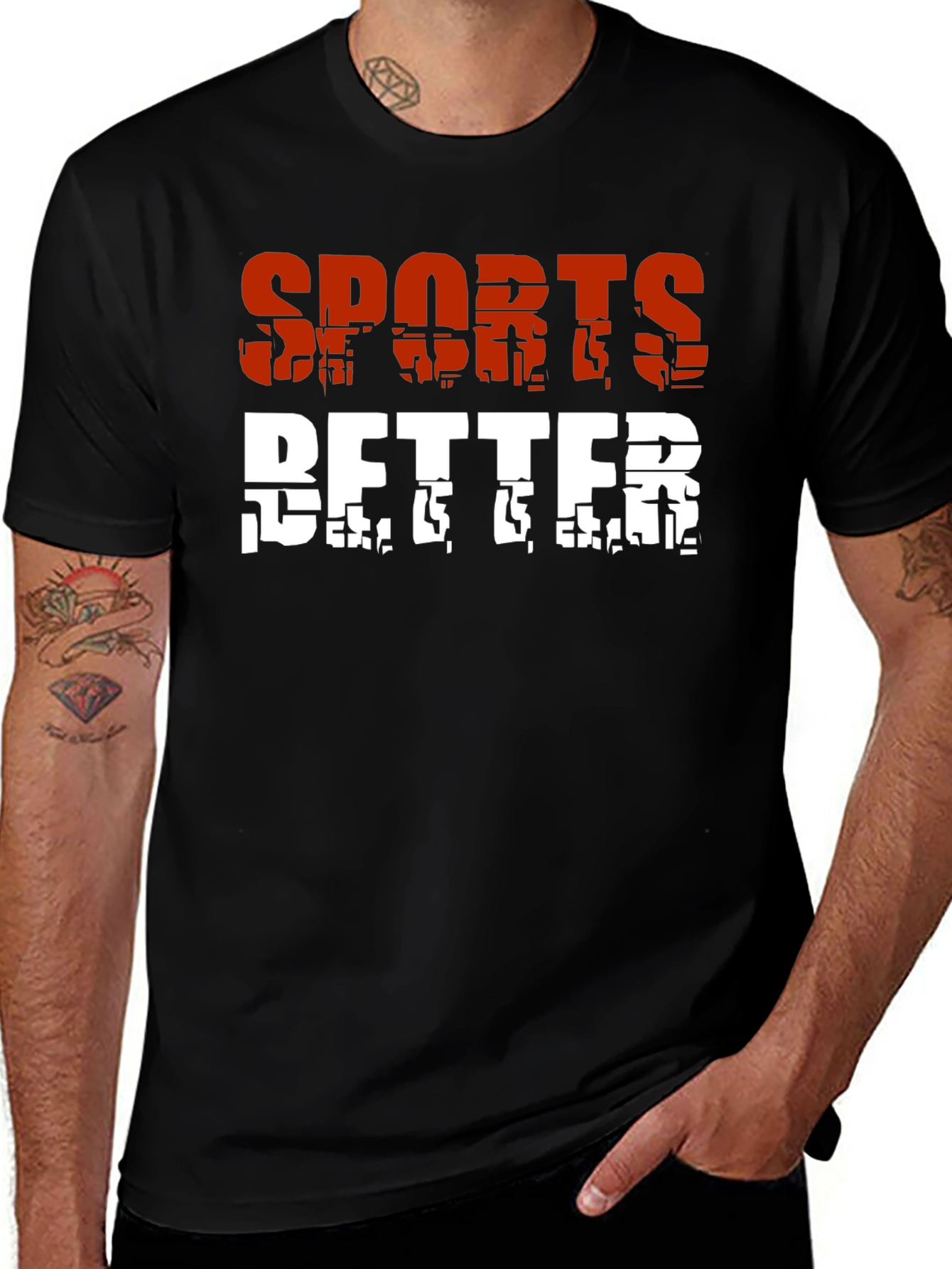 Sports Better Graphic Tee - Black