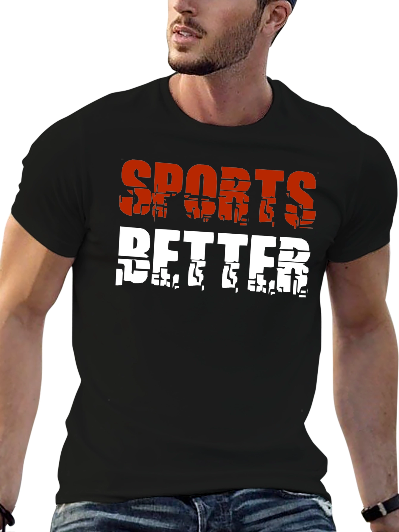 Sports Better Graphic Tee - Black