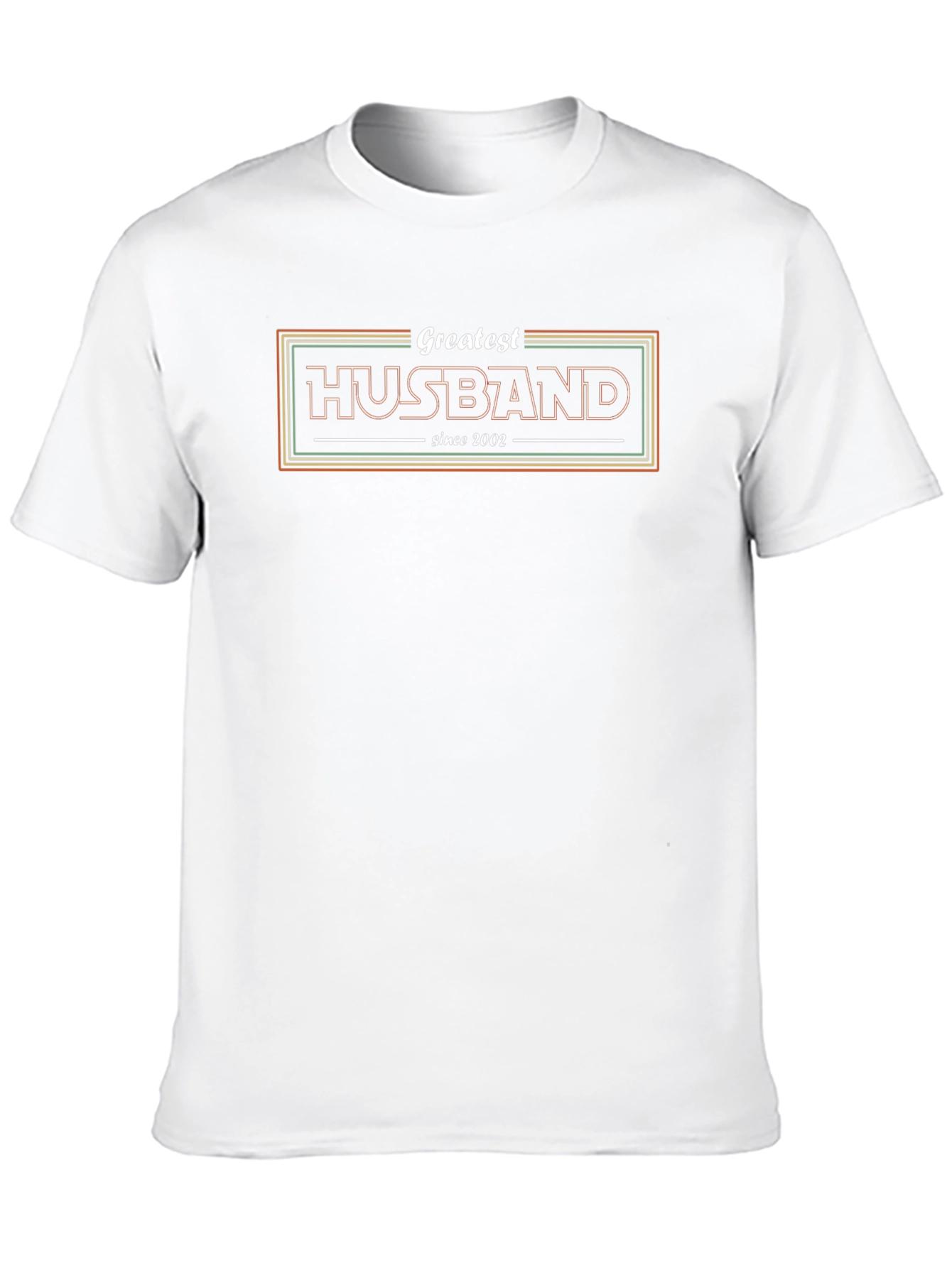 Greatest Husband Since 2002 Black Graphic T-Shirt