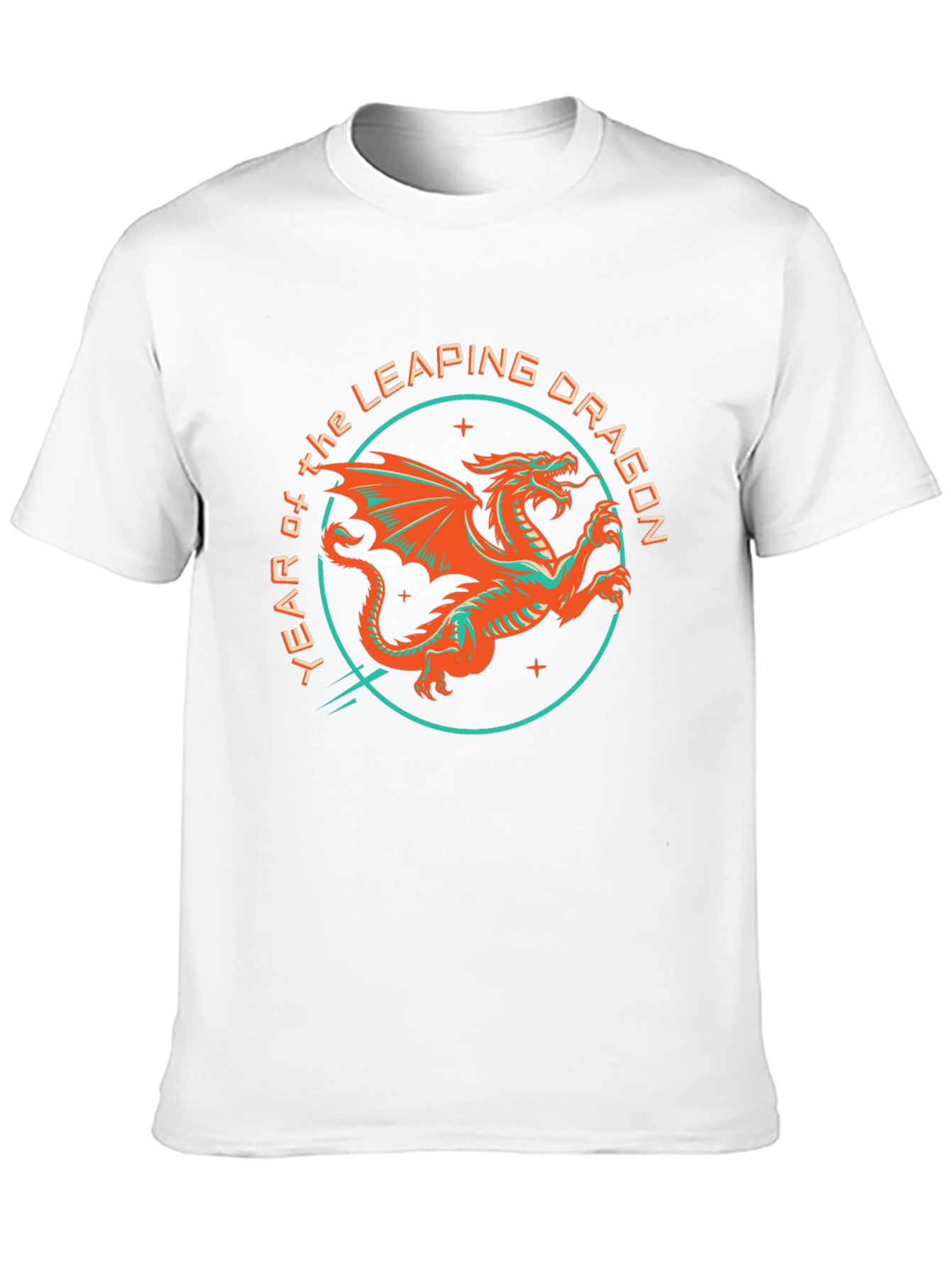 Year of the Leaping Dragon Graphic Tee - Black