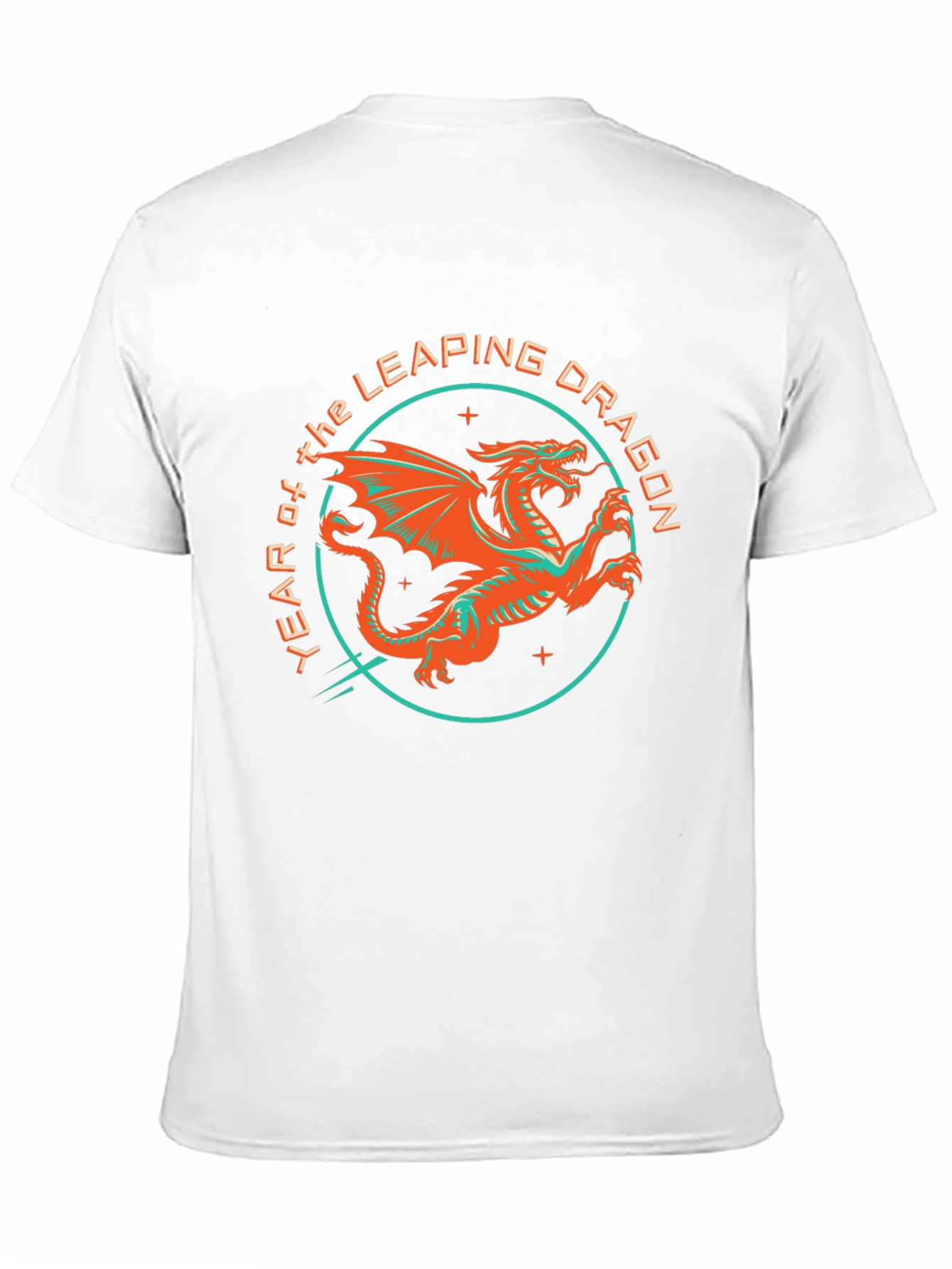 Year of the Leaping Dragon Graphic Tee - Black