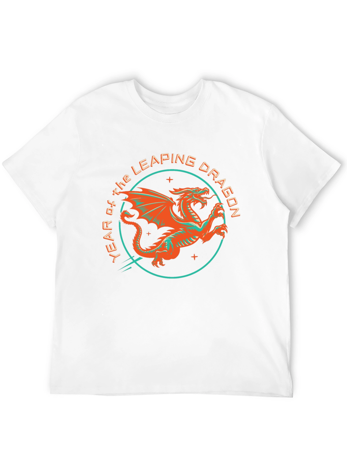 Year of the Leaping Dragon Graphic Tee - Black