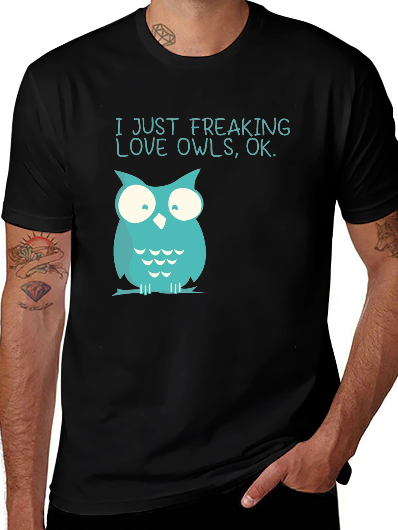 Funny Owl T-Shirt - I Just Freaking Love Owls