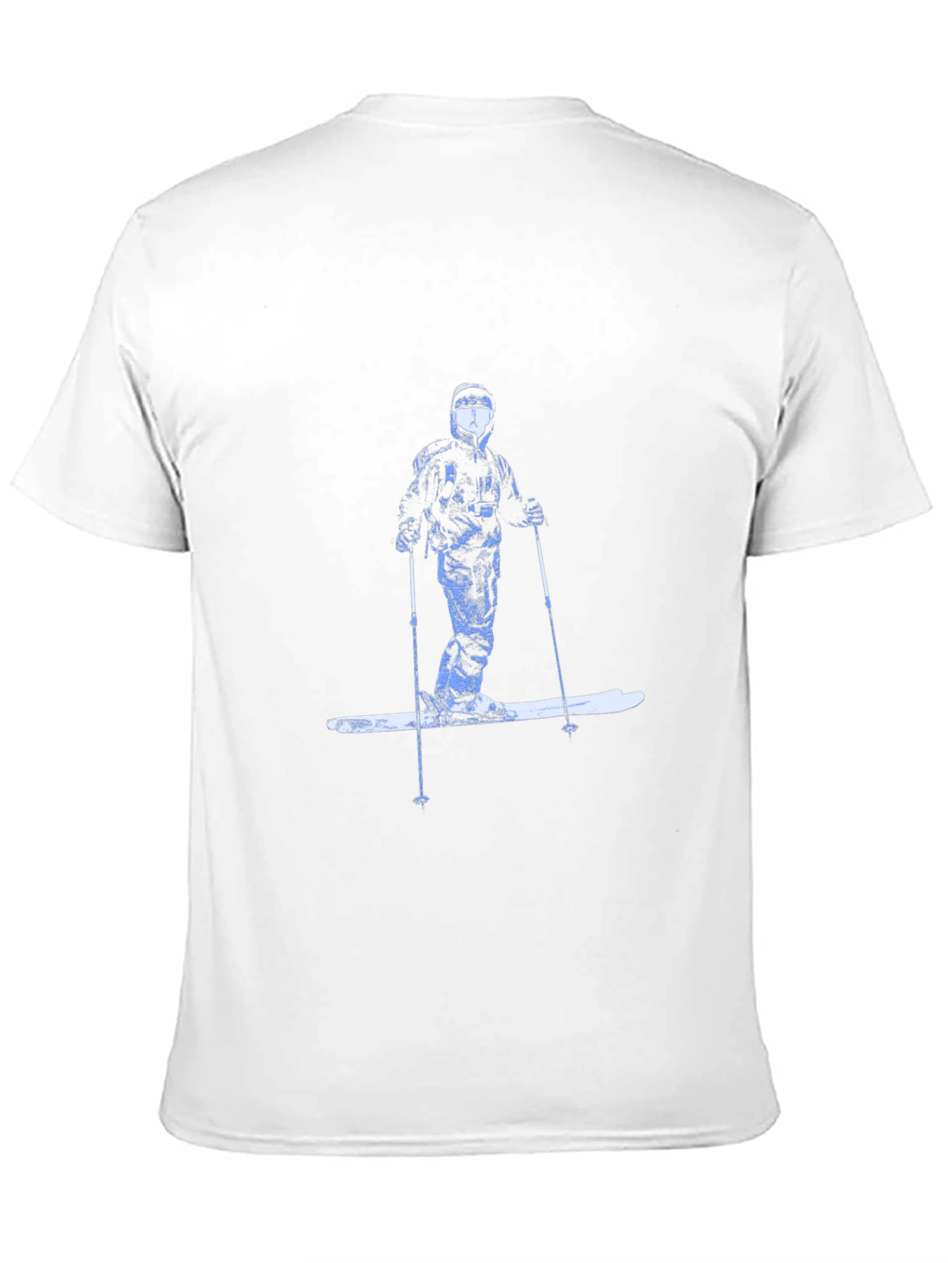 Black Skier Graphic Tee - Cool Winter Style