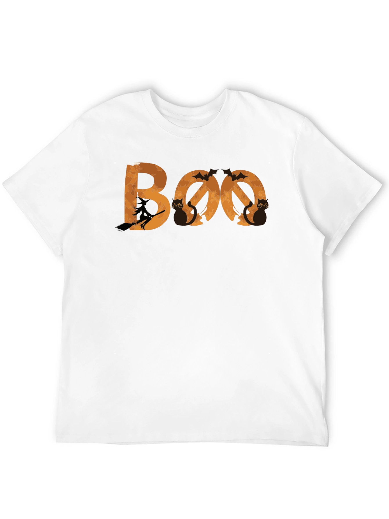 Boo Halloween T-Shirt - Witch & Cats