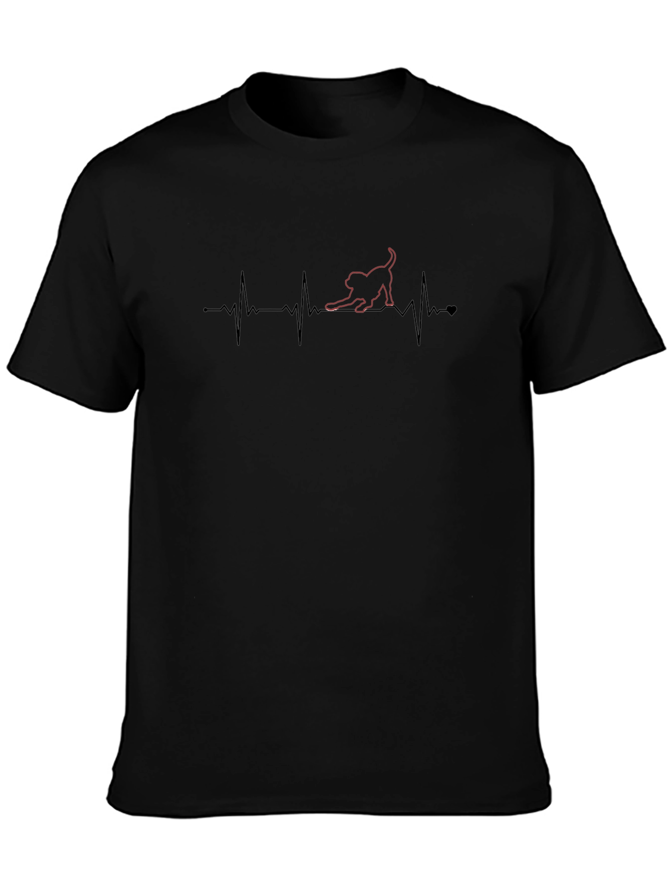 Cat Heartbeat Graphic Tee