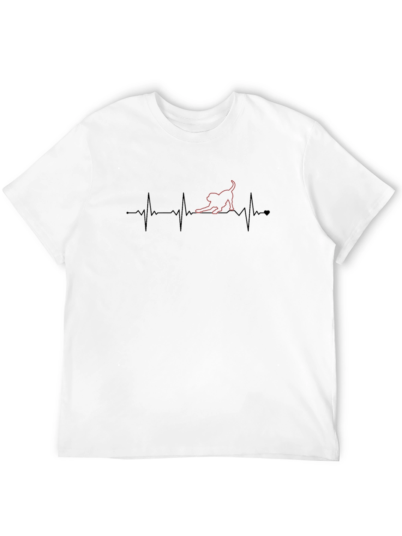 Cat Heartbeat Graphic Tee