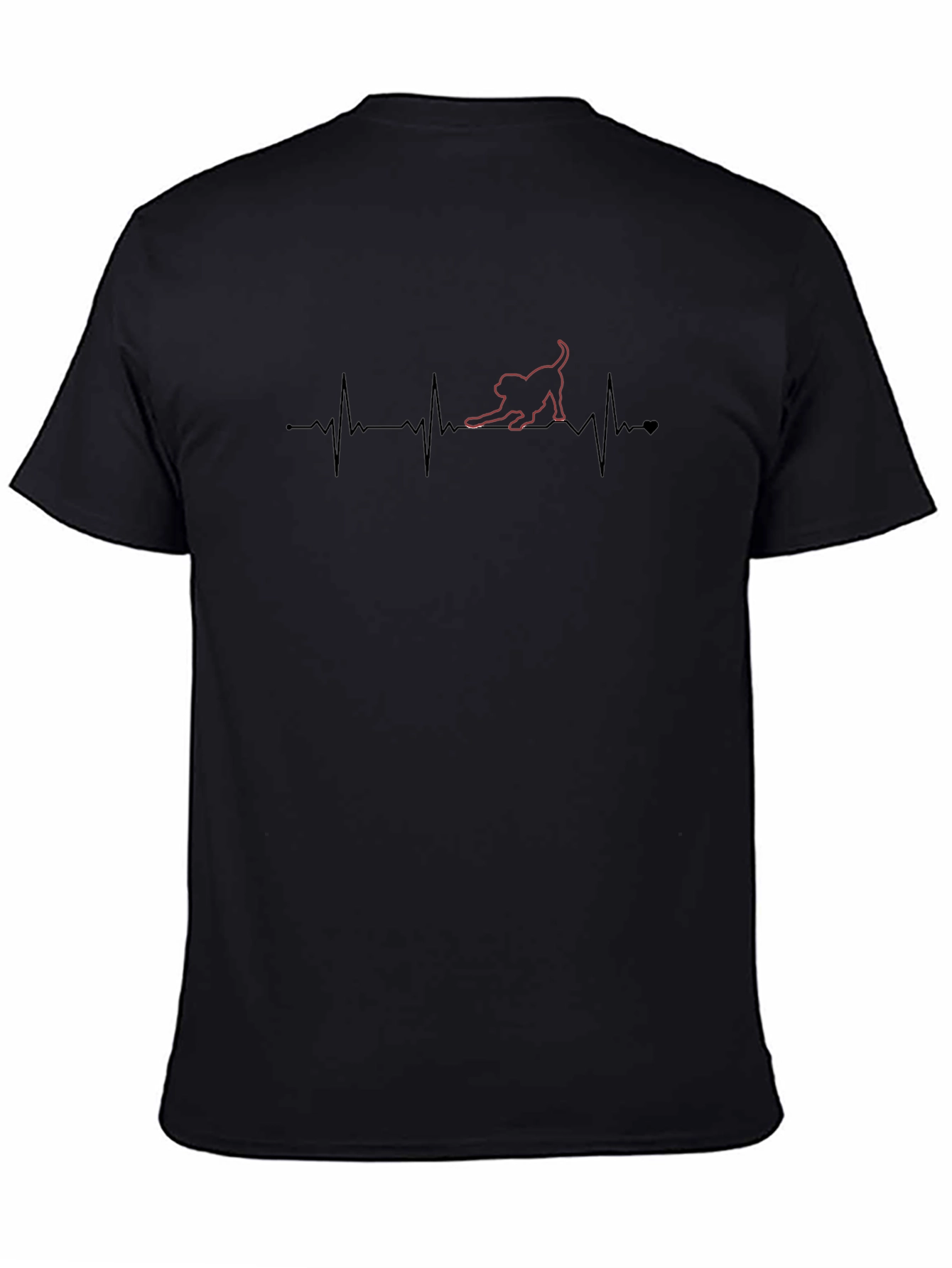 Cat Heartbeat Graphic Tee