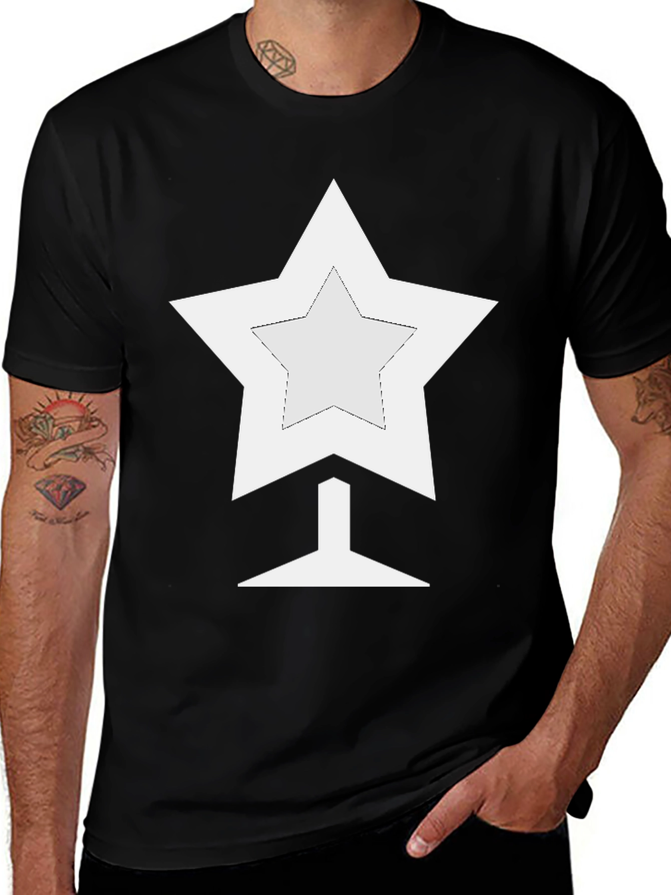 Star Trophy Graphic Tee - Casual Comfort