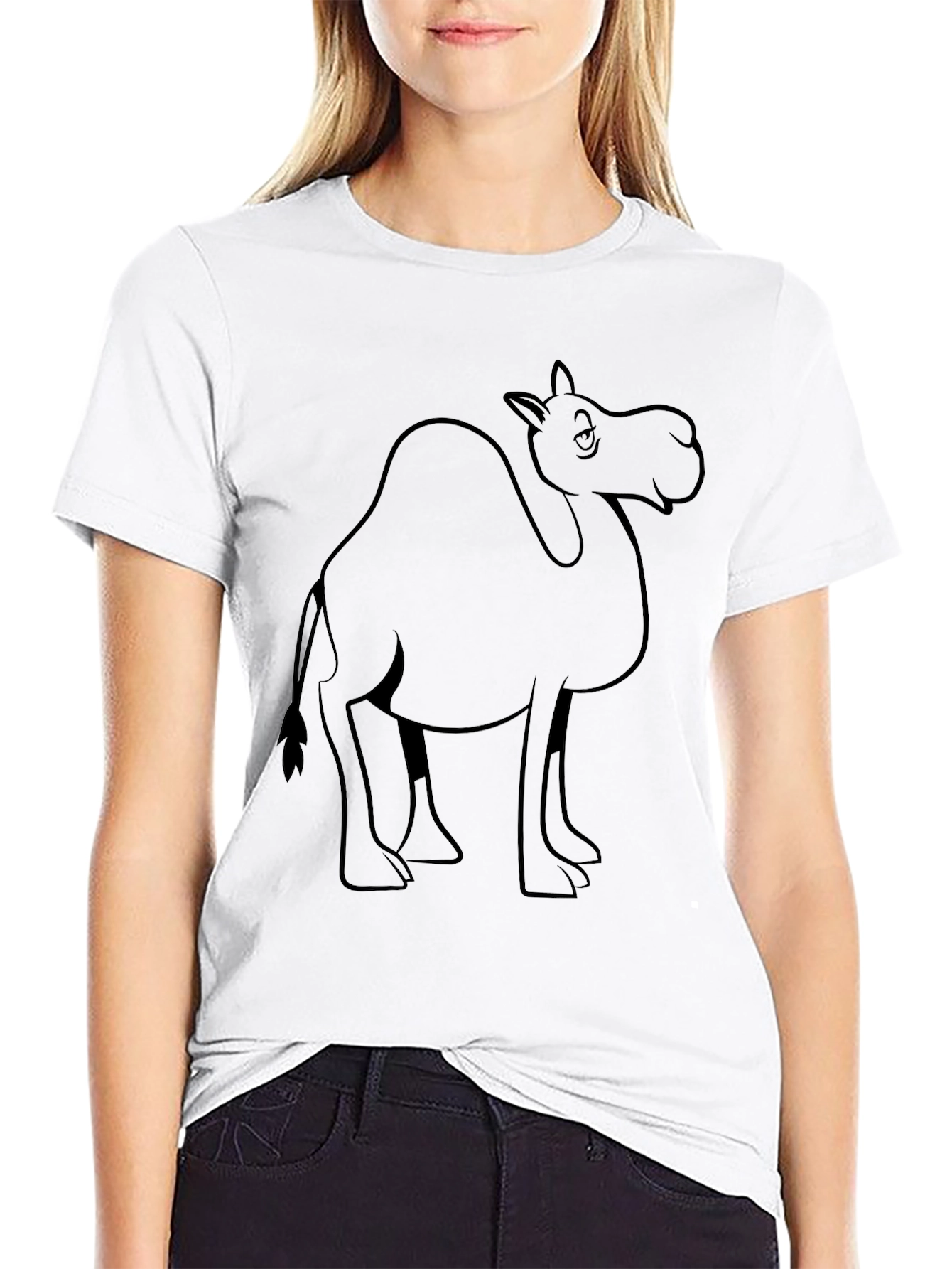 Camel Graphic Tee - Unisex Black T-Shirt