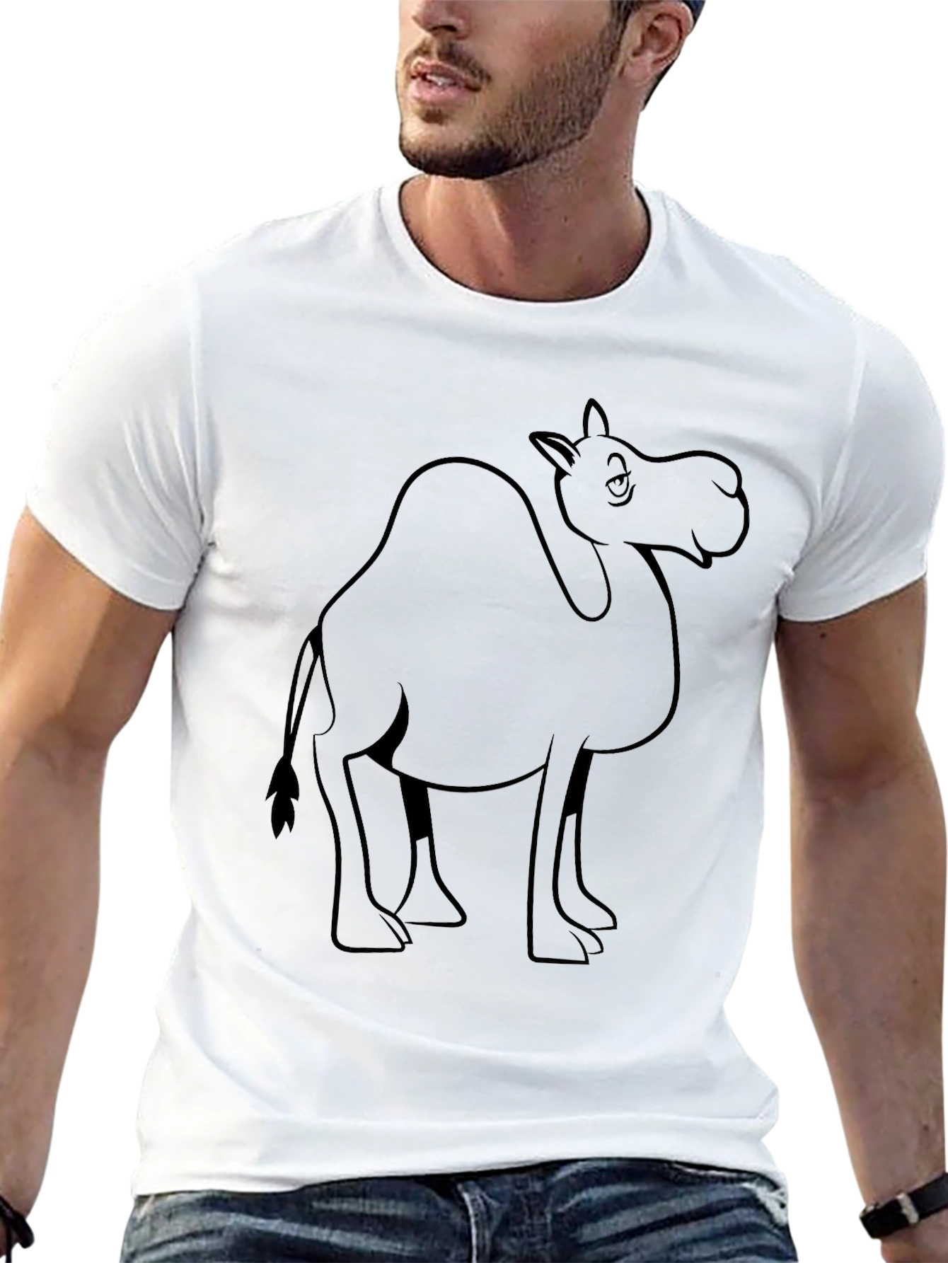 Camel Graphic Tee - Unisex Black T-Shirt