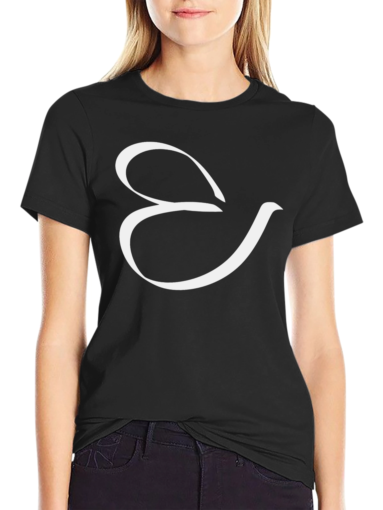 Elegant Ampersand T-Shirt - Stylish Black Tee