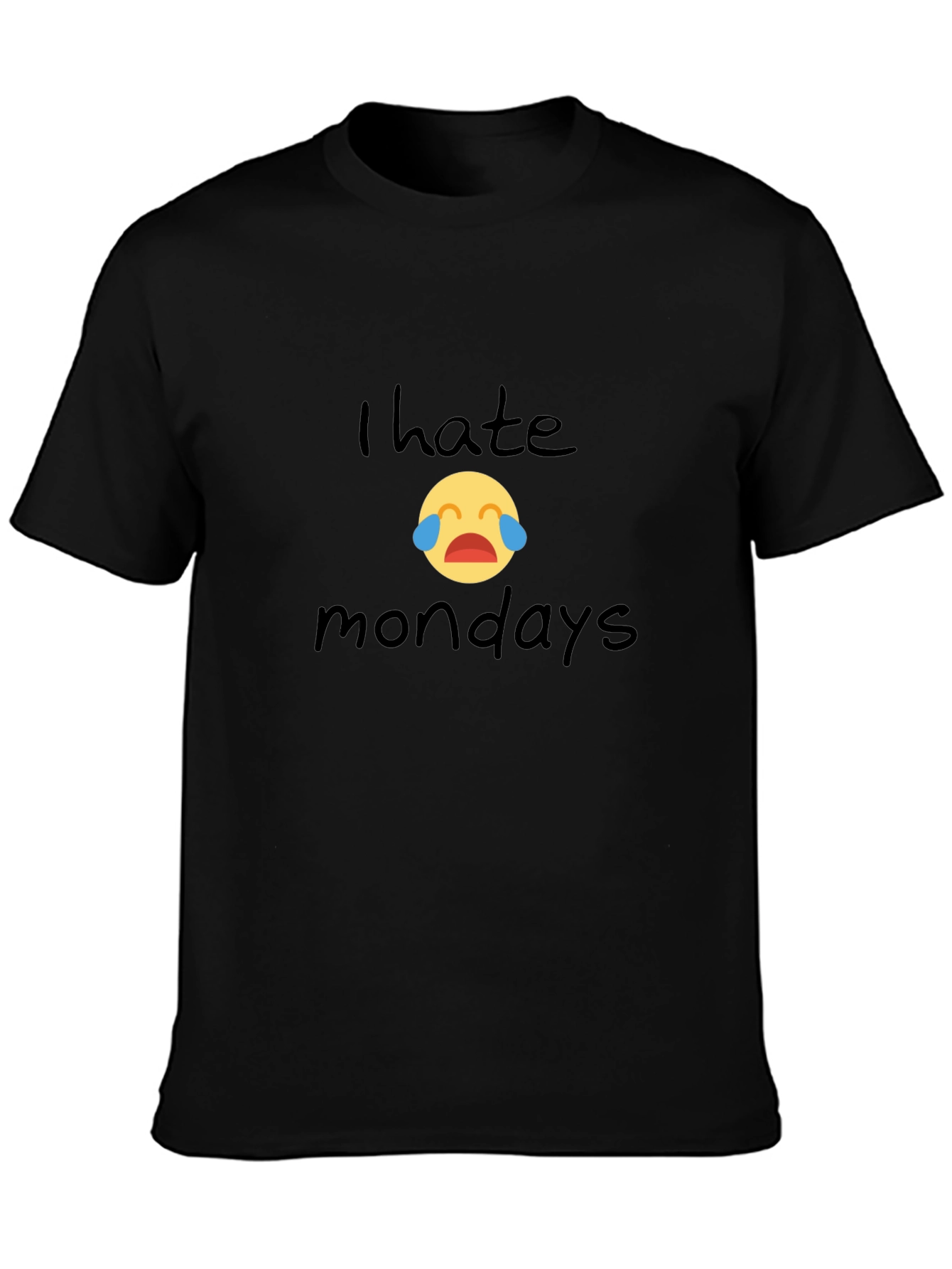 I Hate Mondays Graphic Tee - Unisex Black T-Shirt