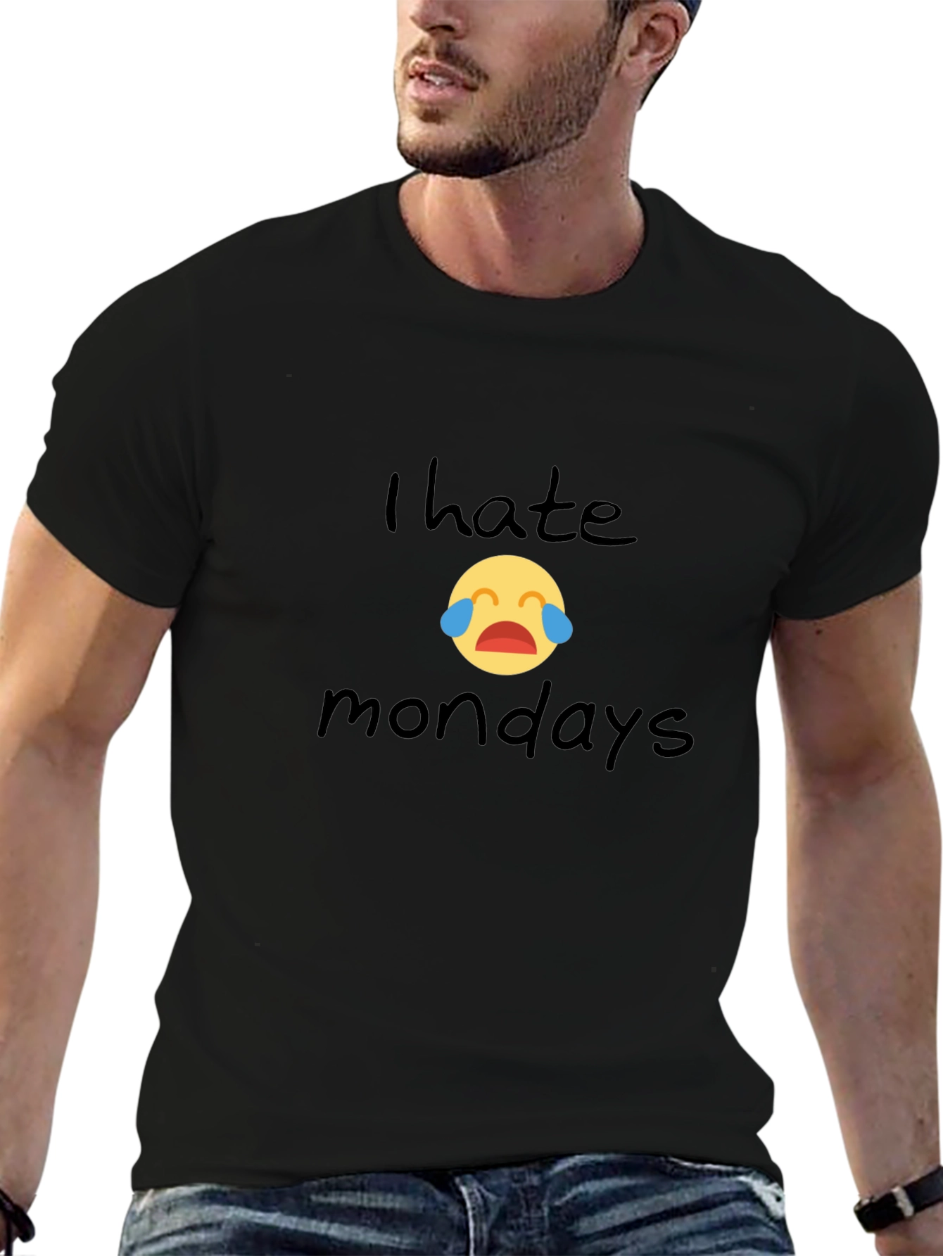 I Hate Mondays Graphic Tee - Unisex Black T-Shirt