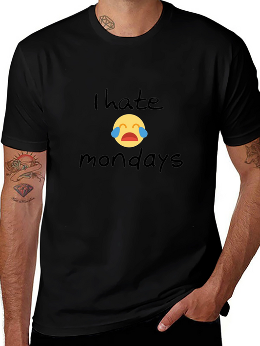 I Hate Mondays Graphic Tee - Unisex Black T-Shirt