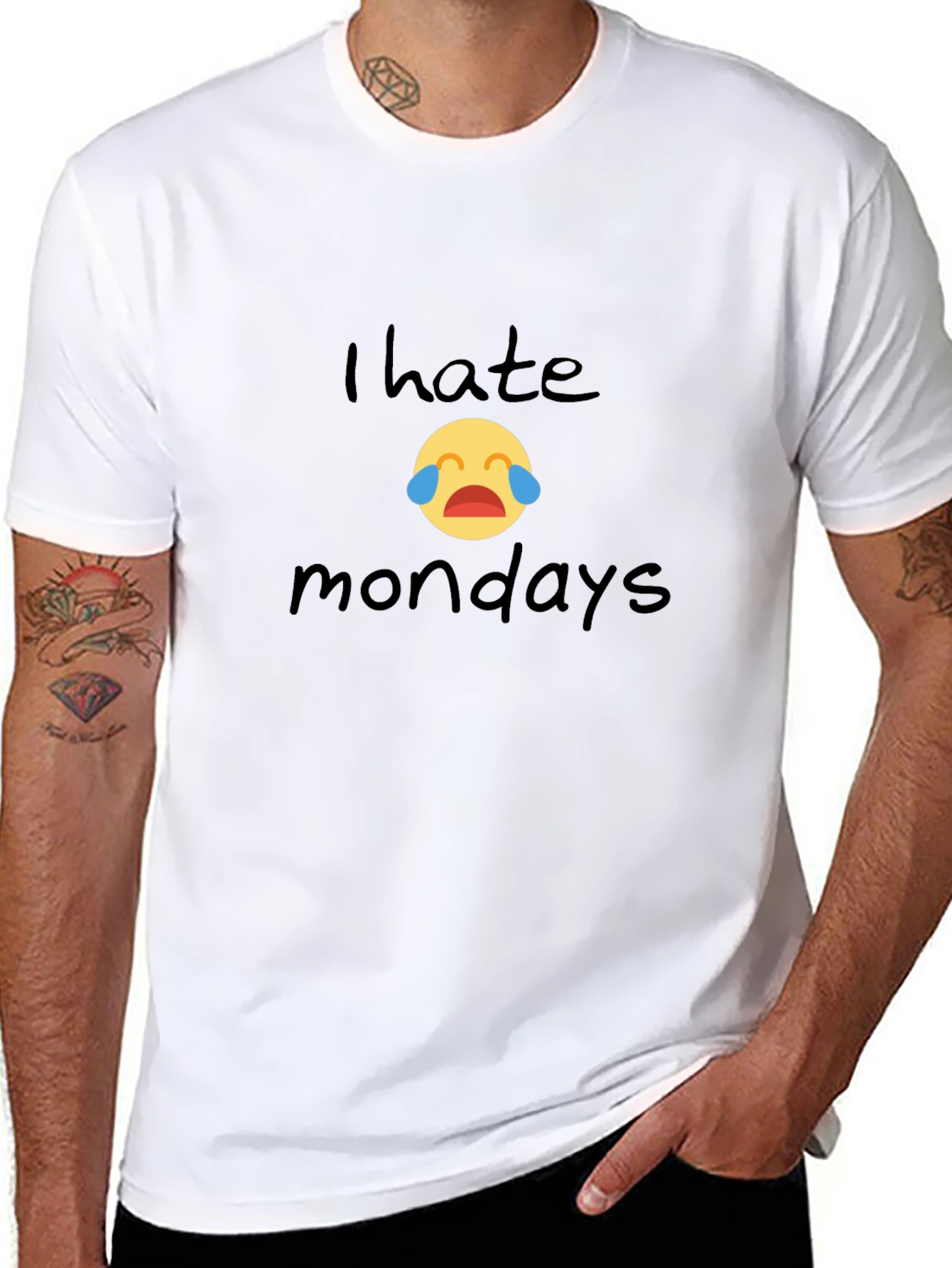I Hate Mondays Graphic Tee - Unisex Black T-Shirt