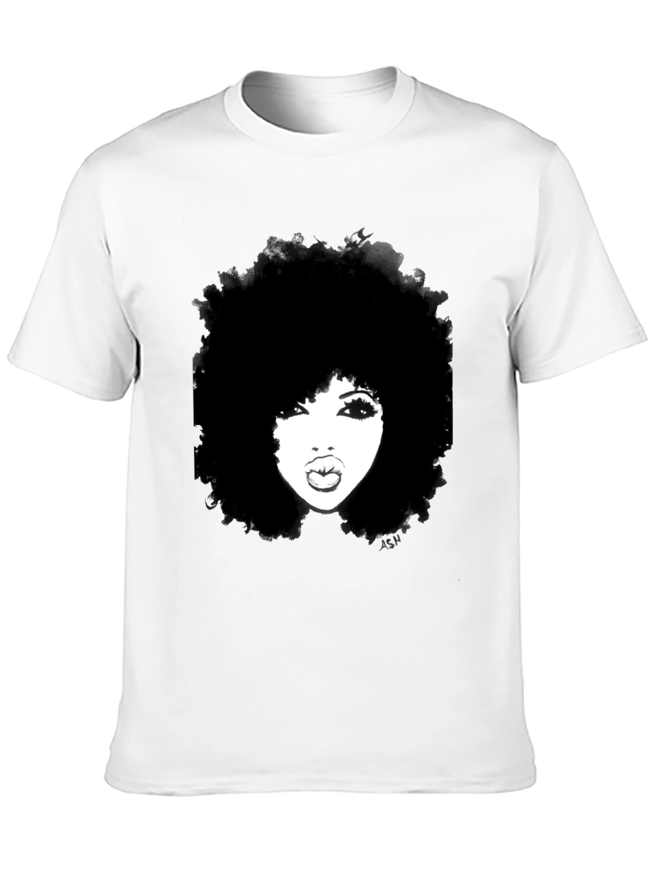 Afro Woman Graphic Tee - Bold & Stylish