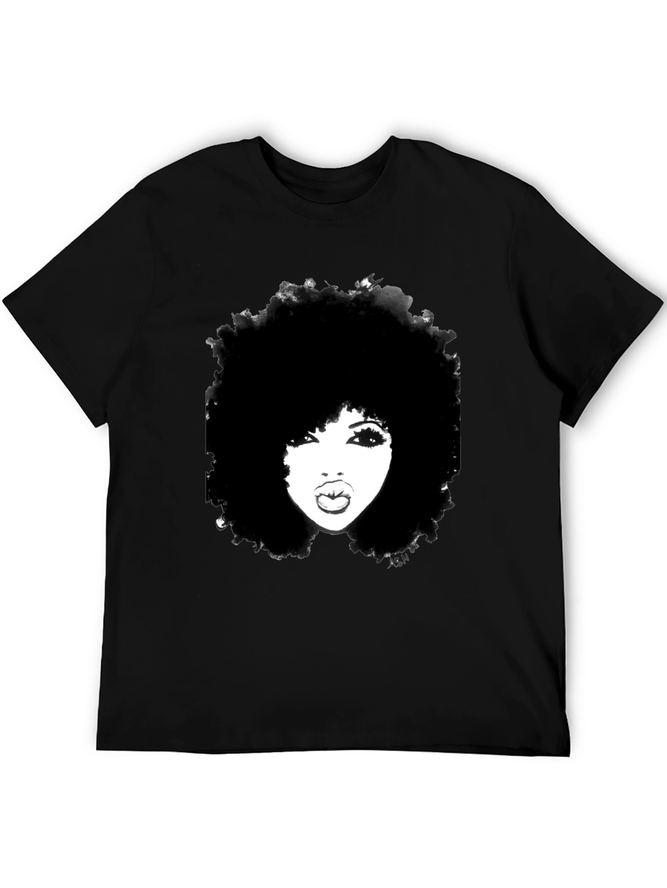 Afro Woman Graphic Tee - Bold & Stylish