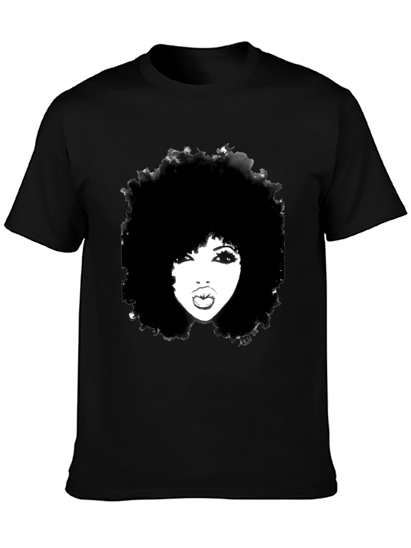 Afro Woman Graphic Tee - Bold & Stylish