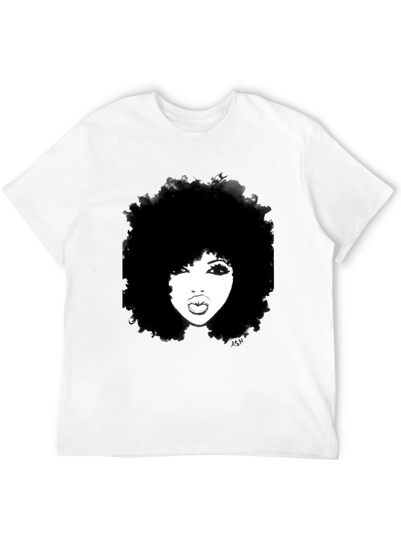 Afro Woman Graphic Tee - Bold & Stylish
