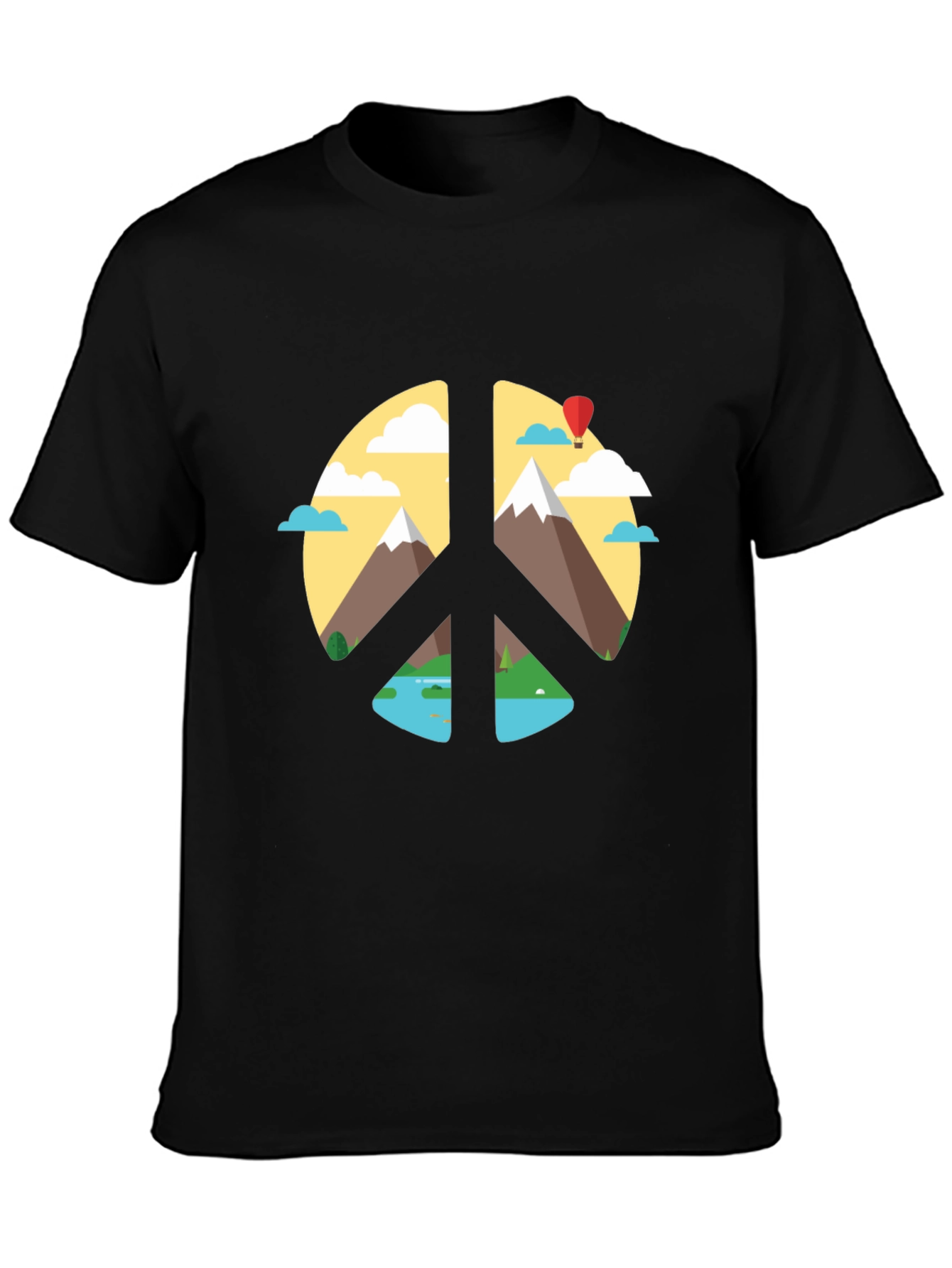 Peace Sign Nature Graphic T-Shirt