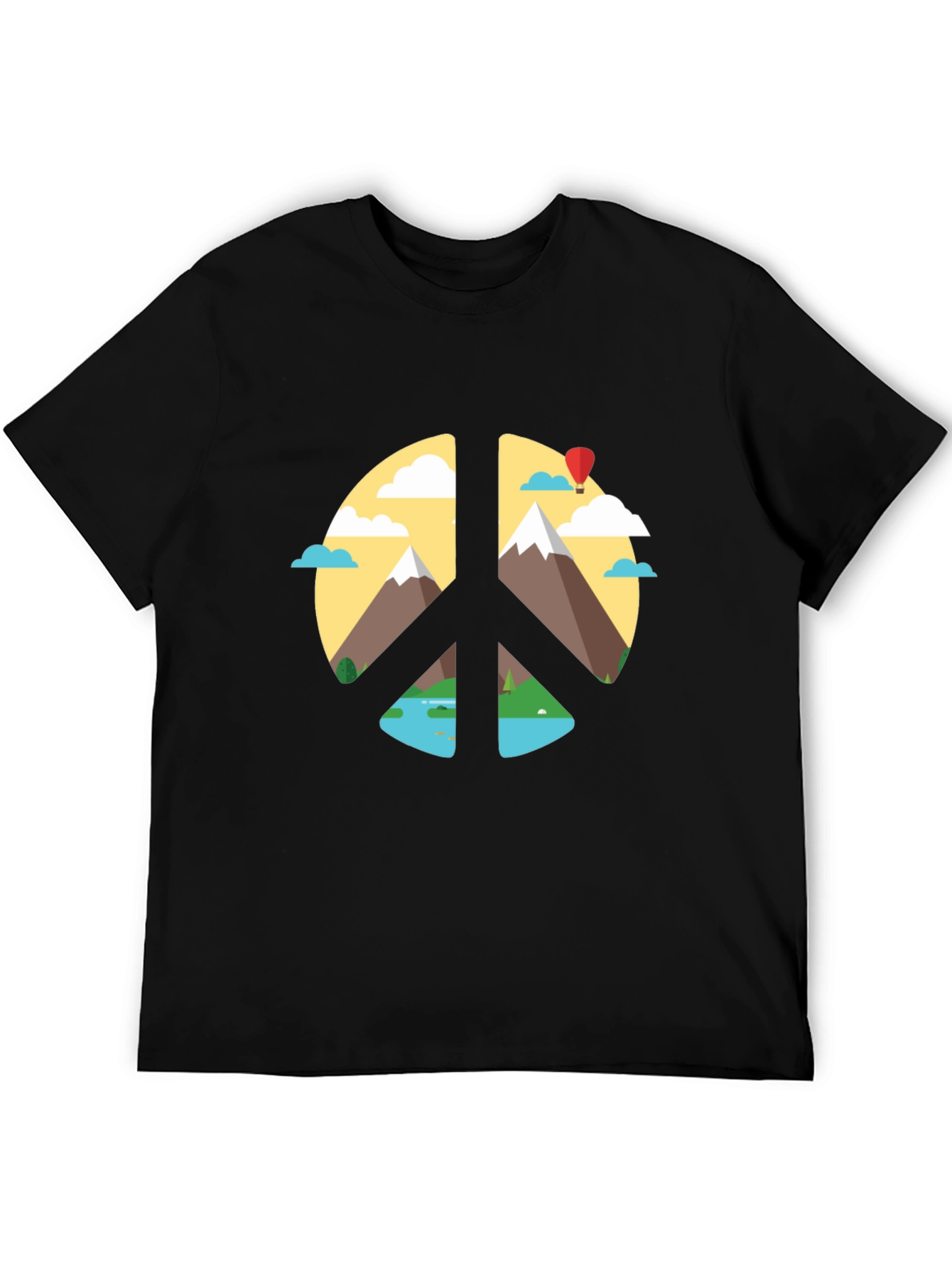 Peace Sign Nature Graphic T-Shirt