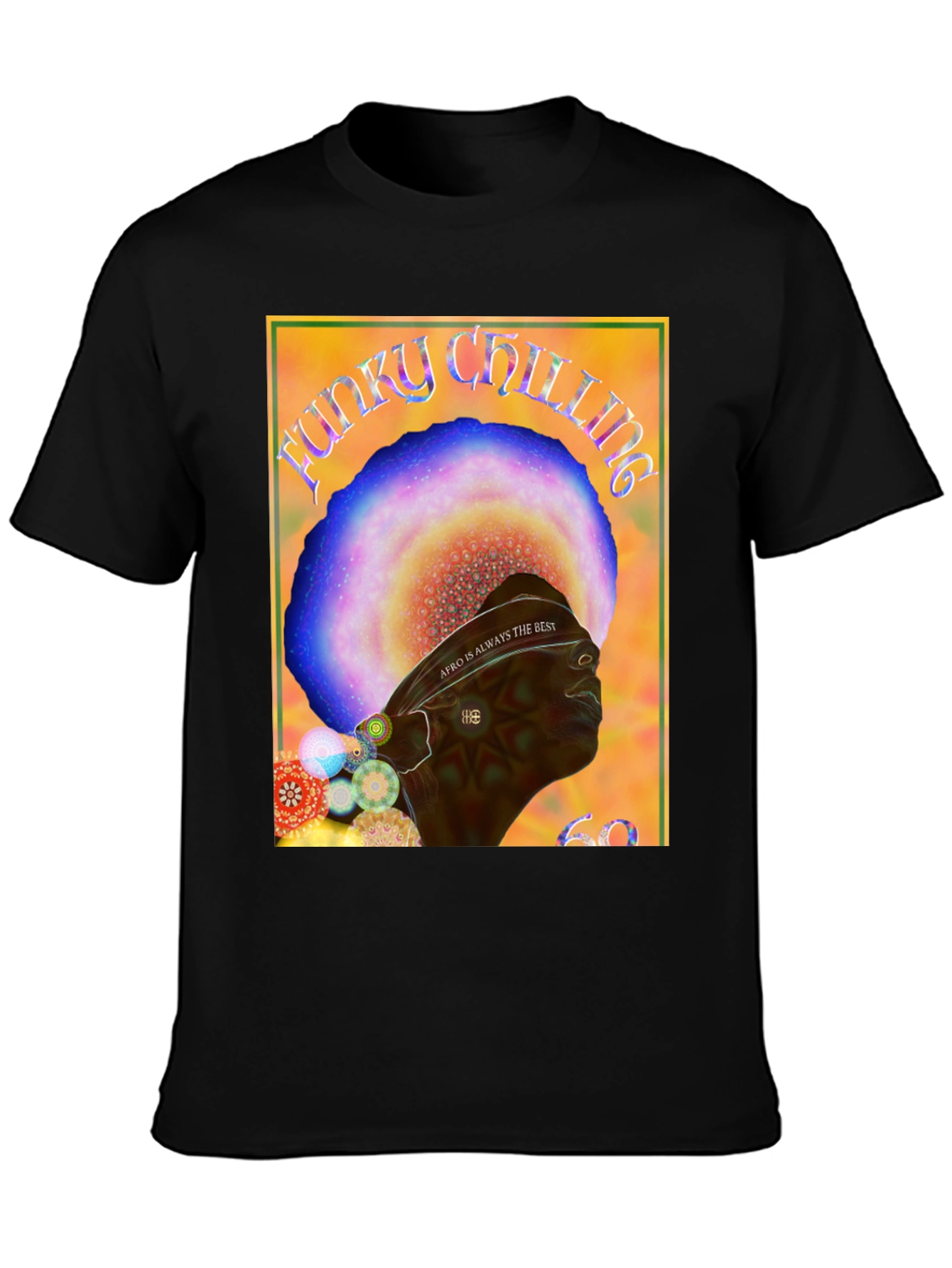 Funky Chilling Afro T-Shirt