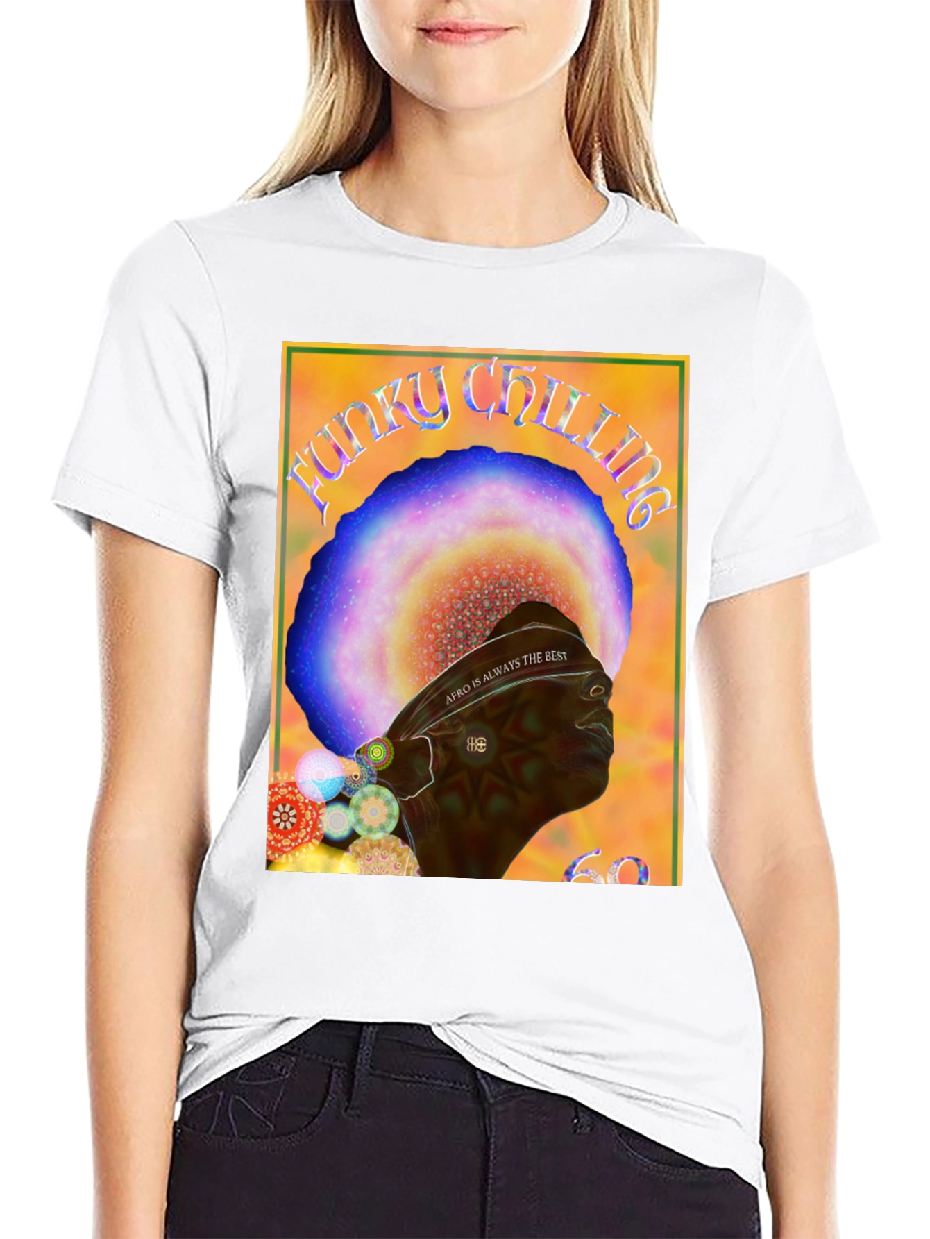 Funky Chilling Afro T-Shirt