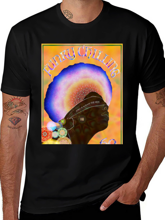 Funky Chilling Afro T-Shirt