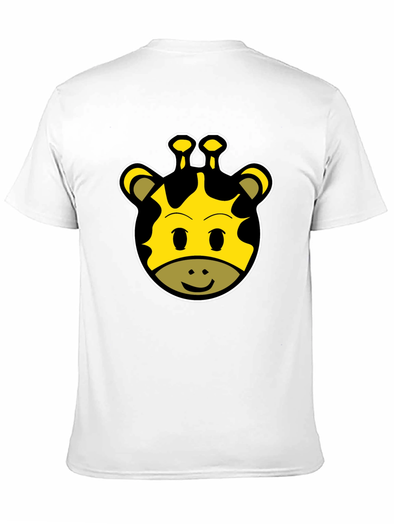 Cute Giraffe Face Graphic Tee - Unisex Black T-Shirt