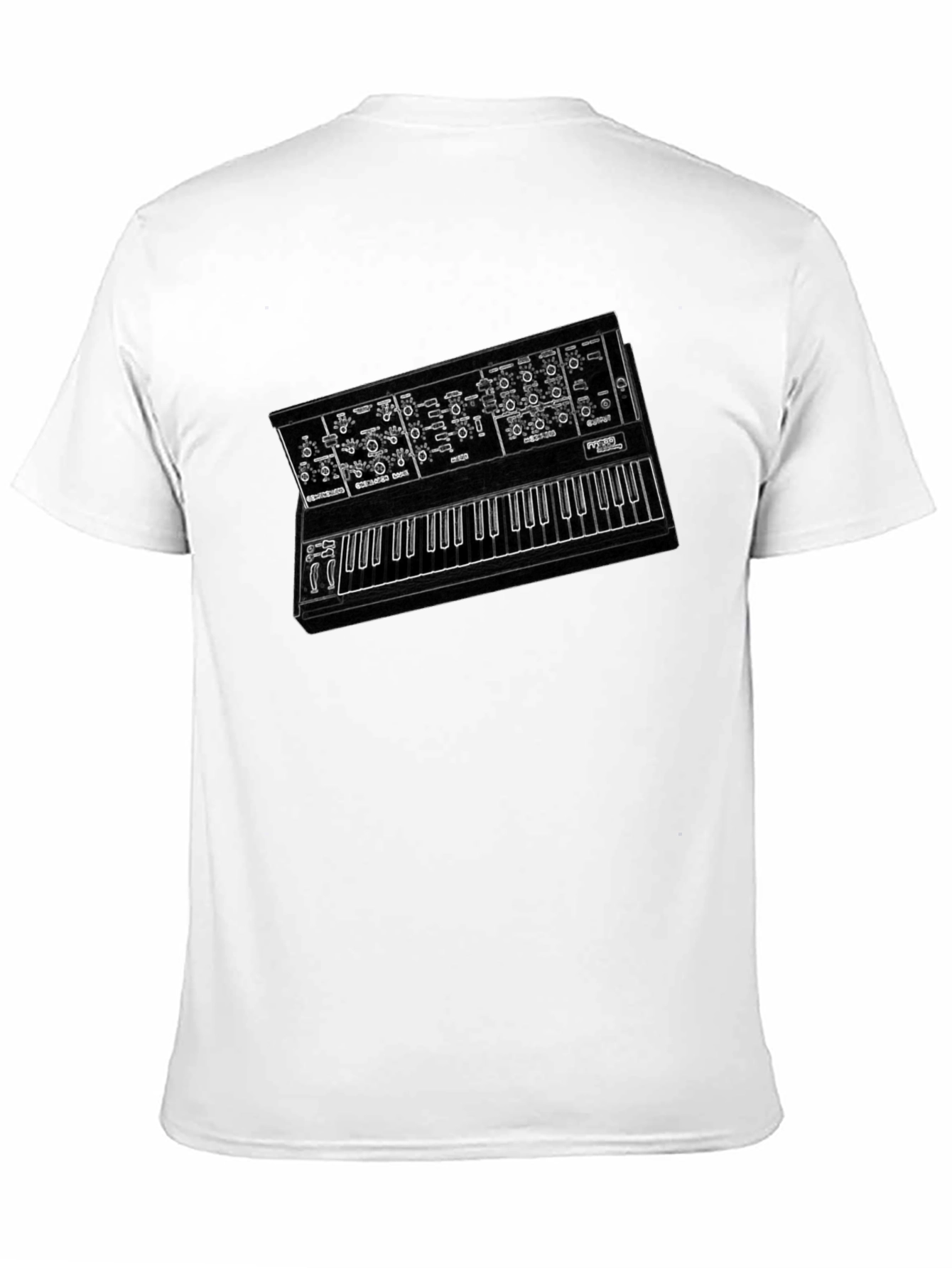 Synthesizer Graphic Tee - Music Lover T-Shirt