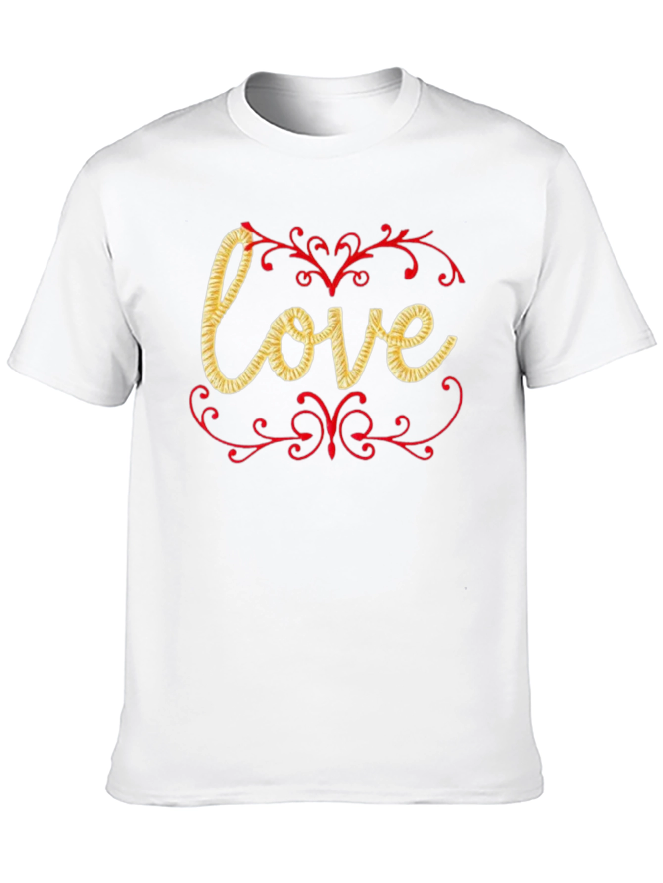 Love Valentines Day Graphic Tee - Black