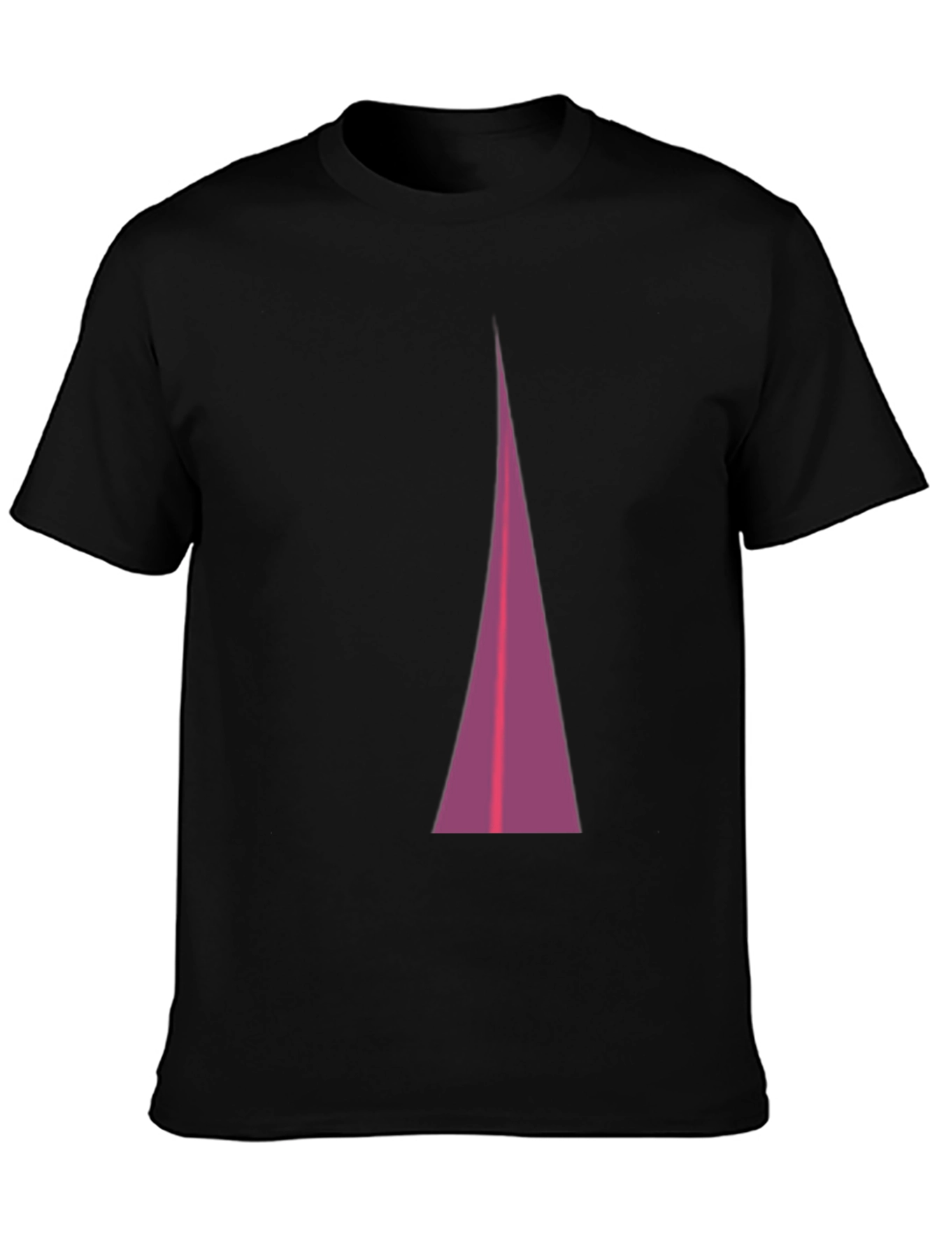 Modern Triangle Graphic Tee - Black