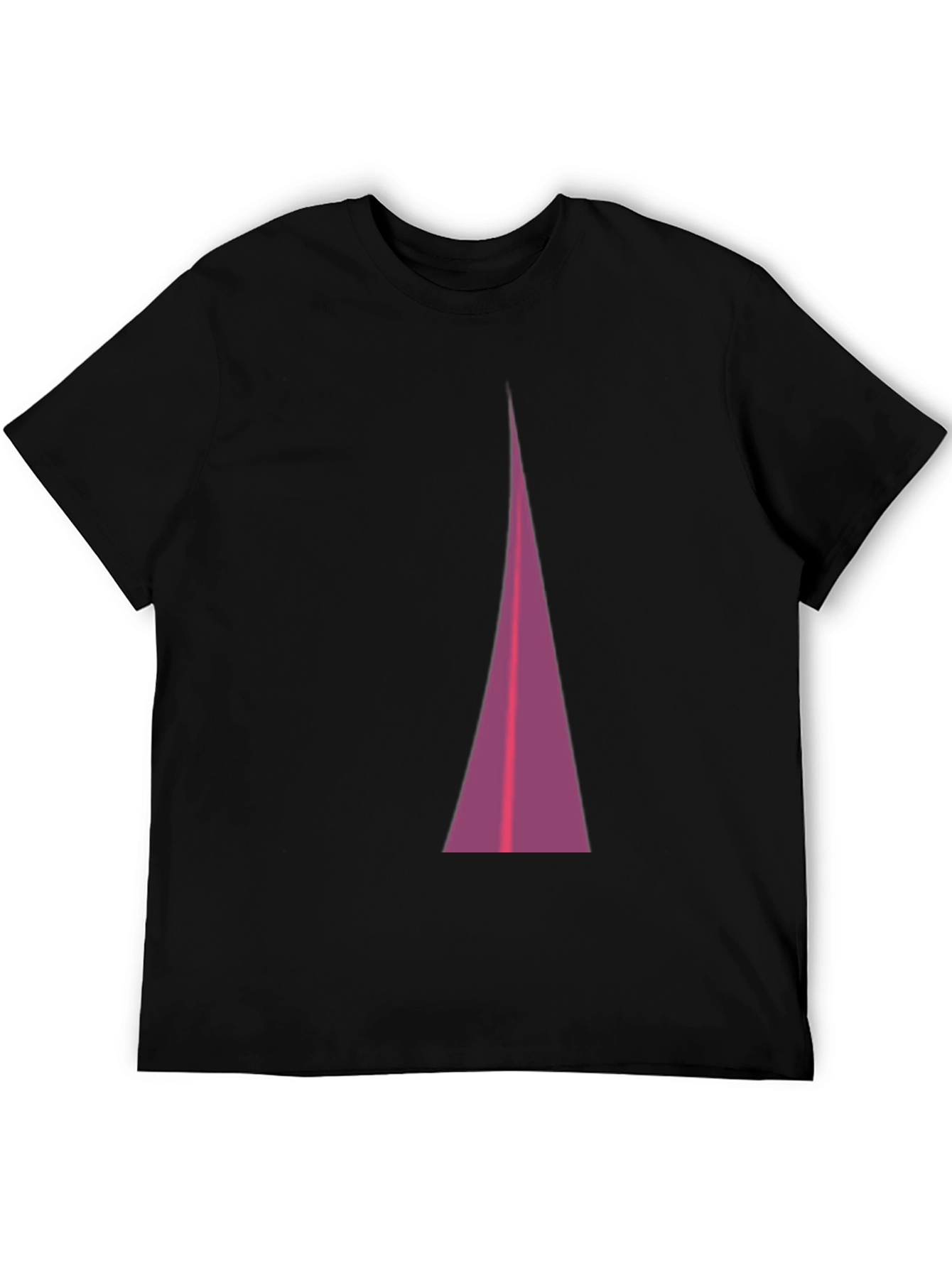 Modern Triangle Graphic Tee - Black