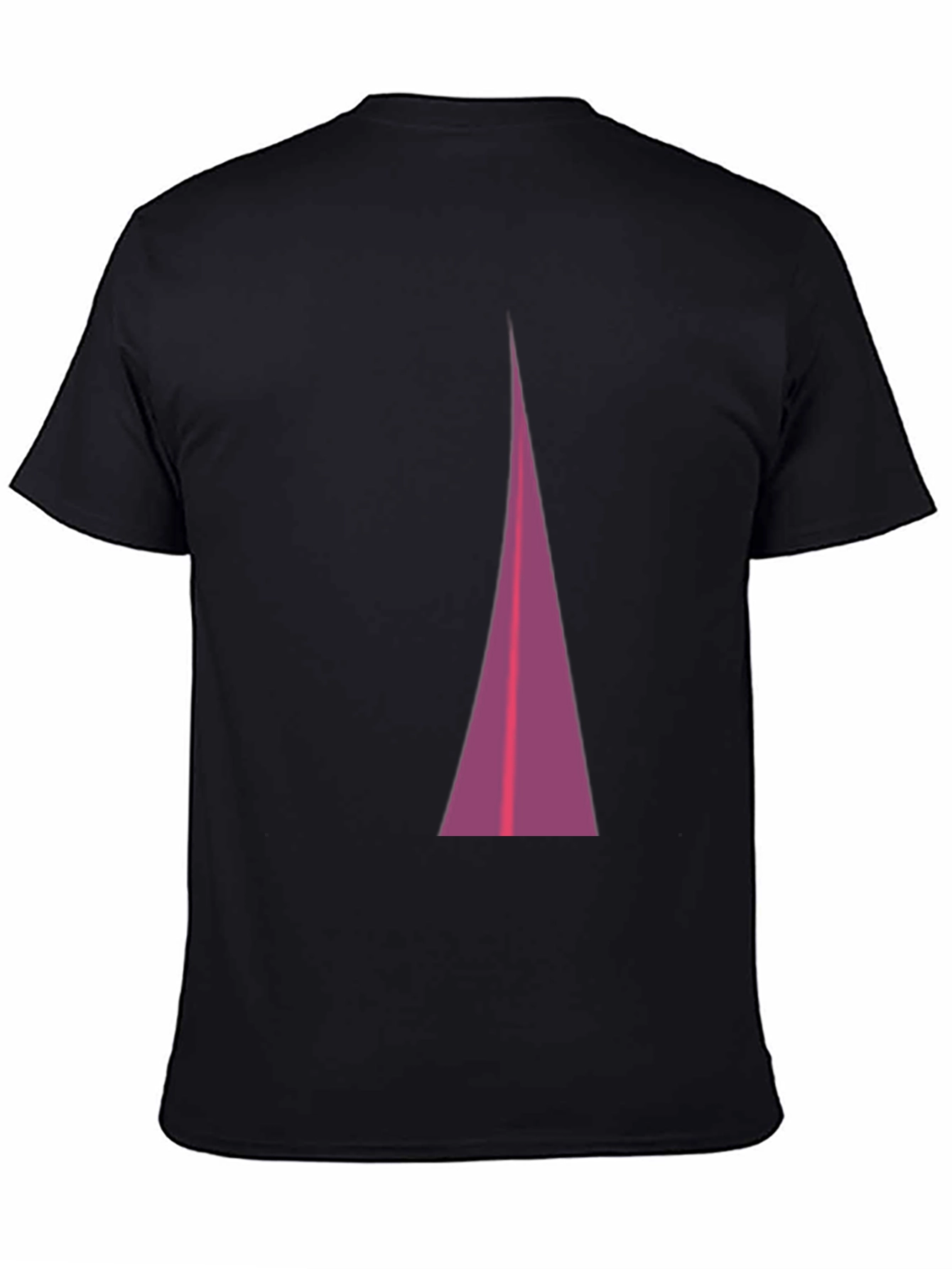 Modern Triangle Graphic Tee - Black