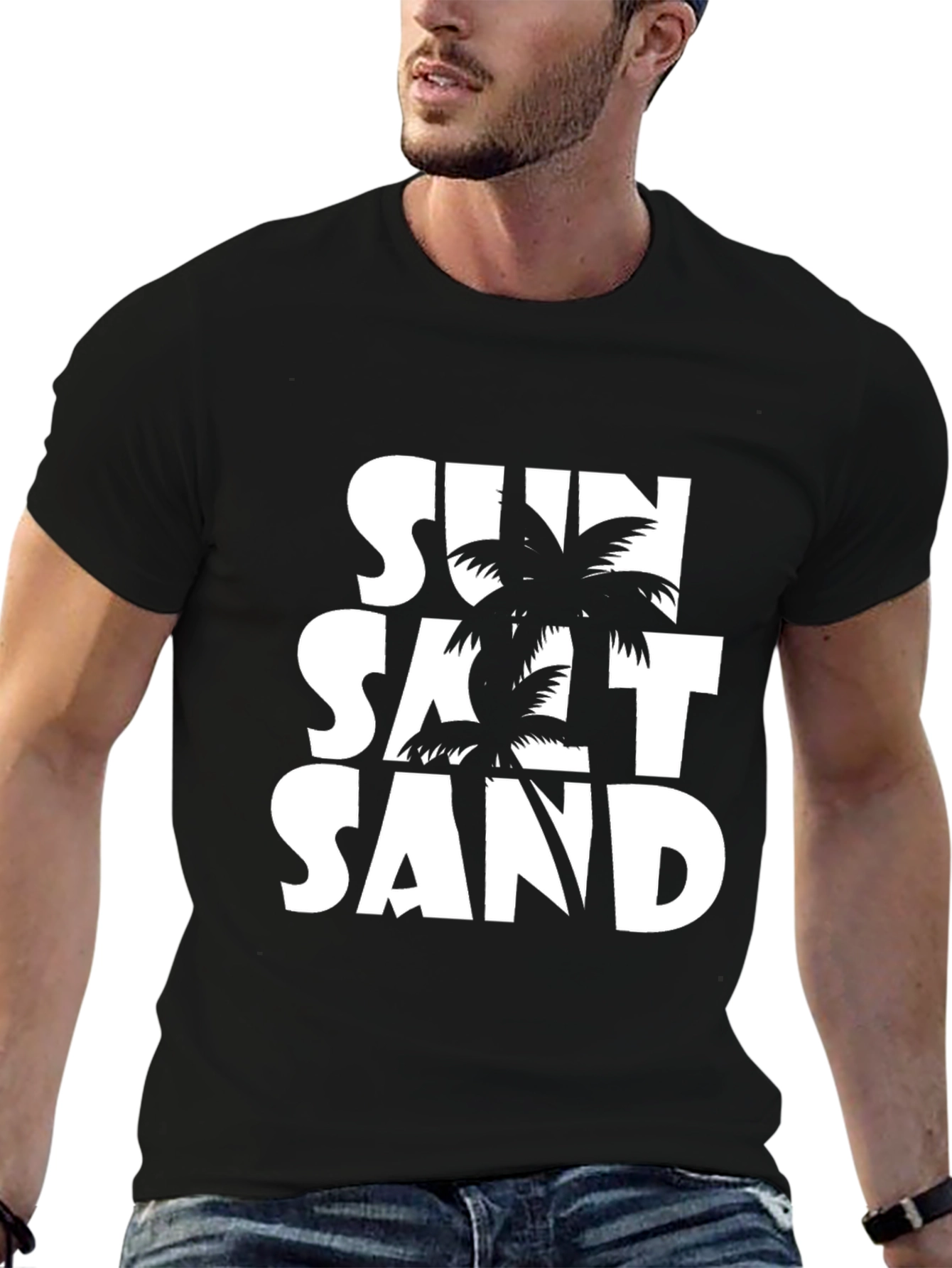 Sun Salt Sand Graphic Tee - Tropical Vacation Shirt