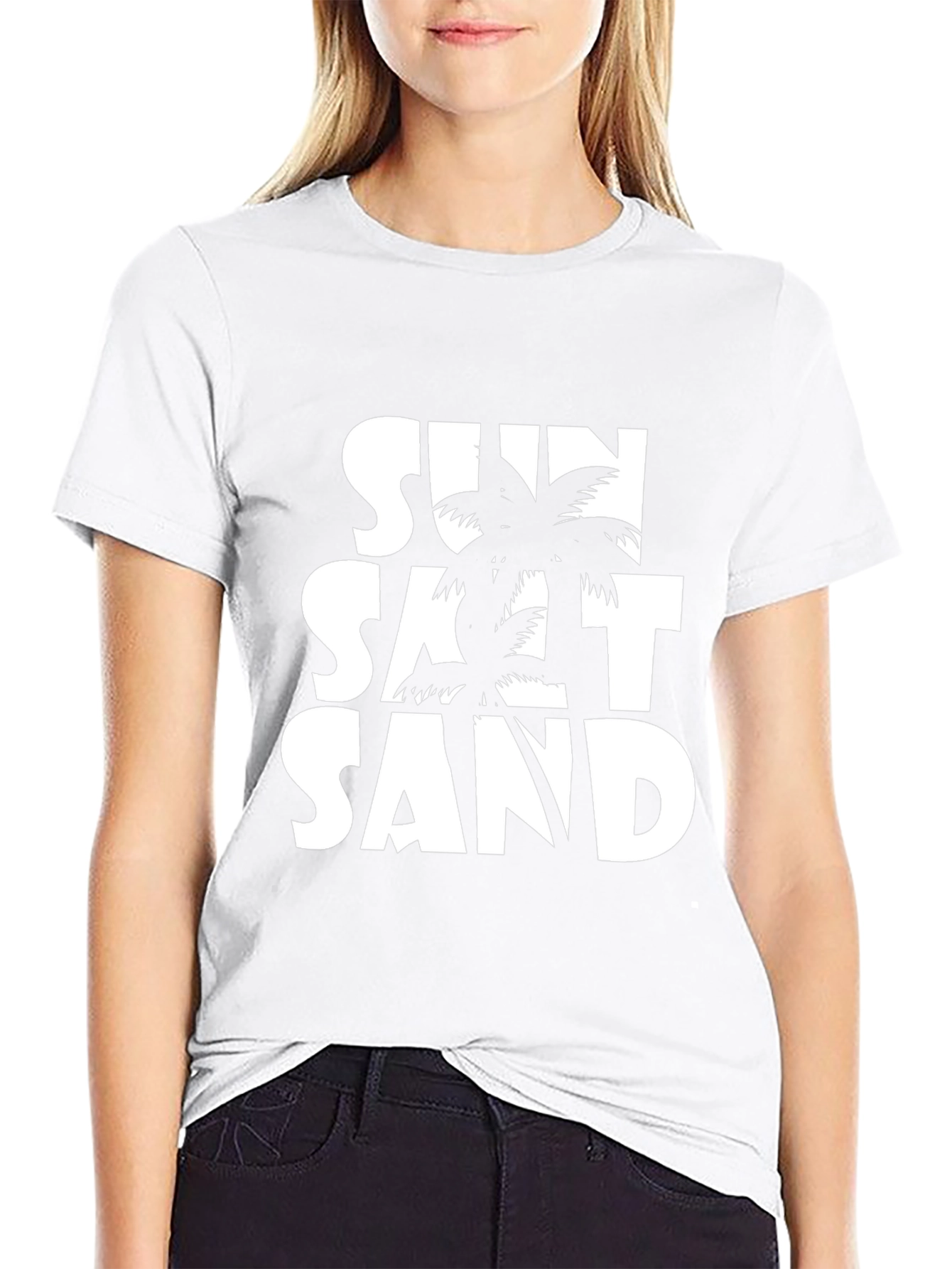 Sun Salt Sand Graphic Tee - Tropical Vacation Shirt