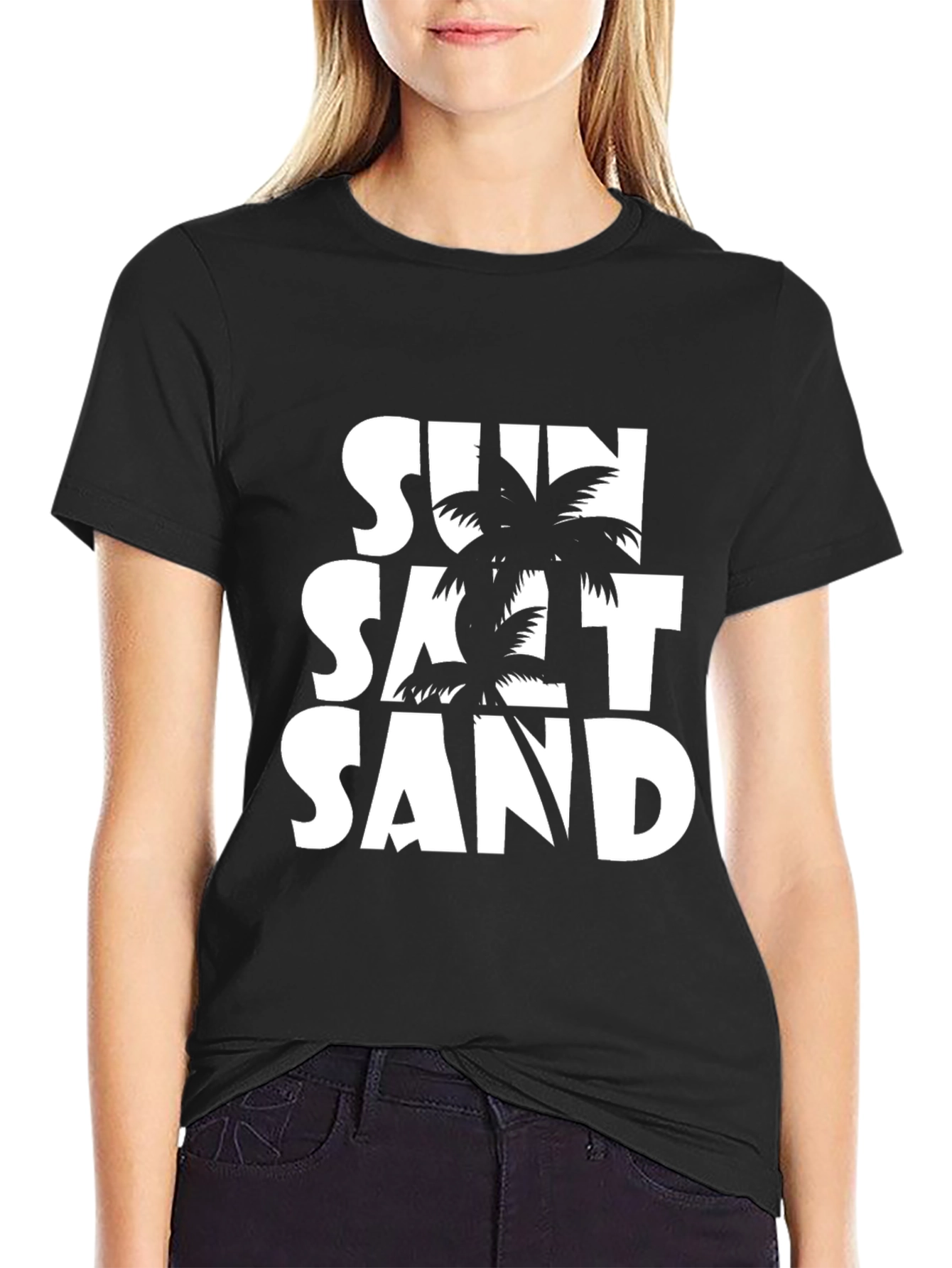 Sun Salt Sand Graphic Tee - Tropical Vacation Shirt