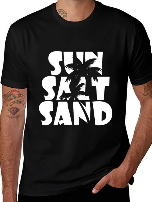 Sun Salt Sand Graphic Tee - Tropical Vacation Shirt