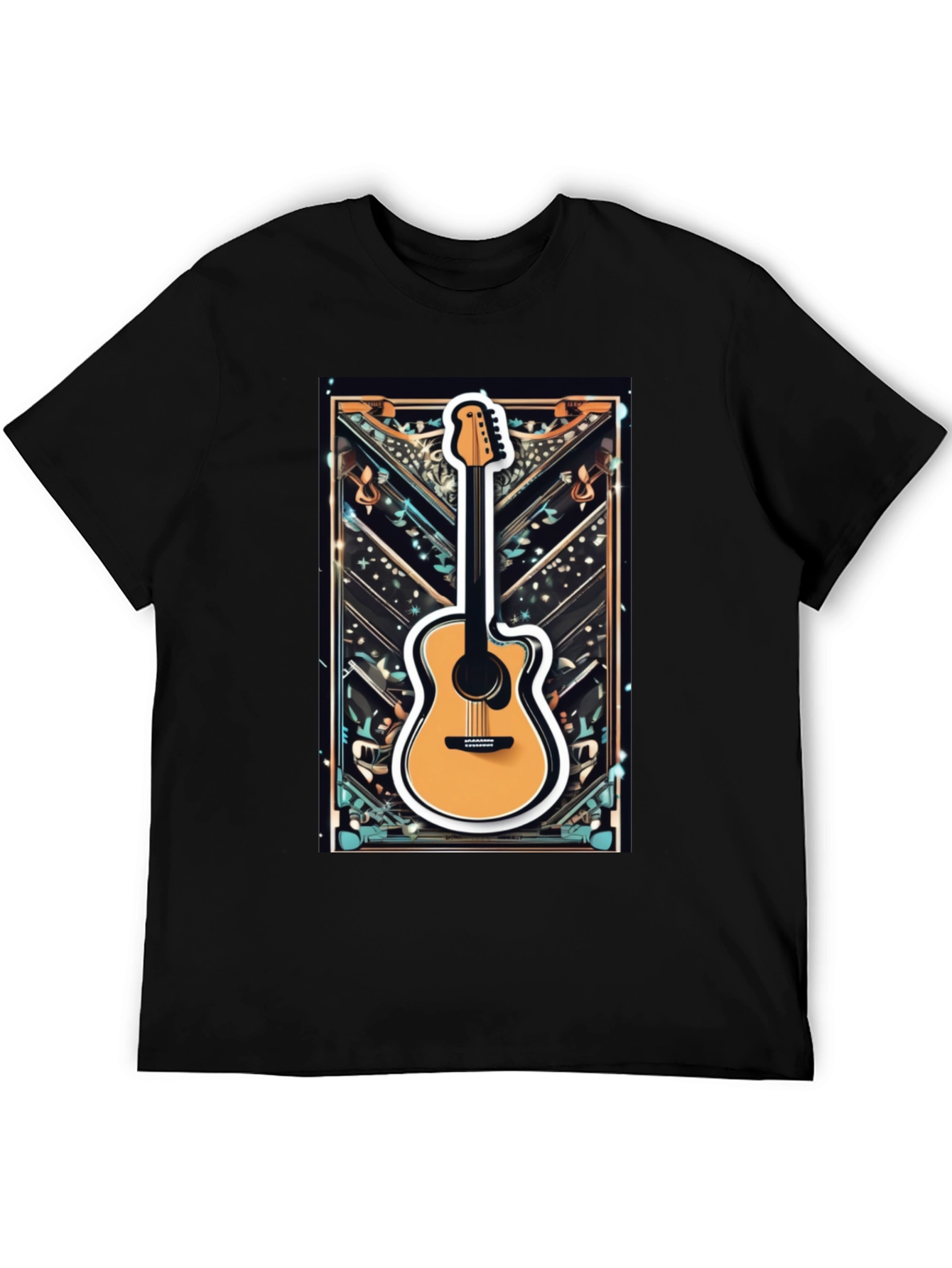 Guitar Graphic Tee - Music Lovers T-Shirt