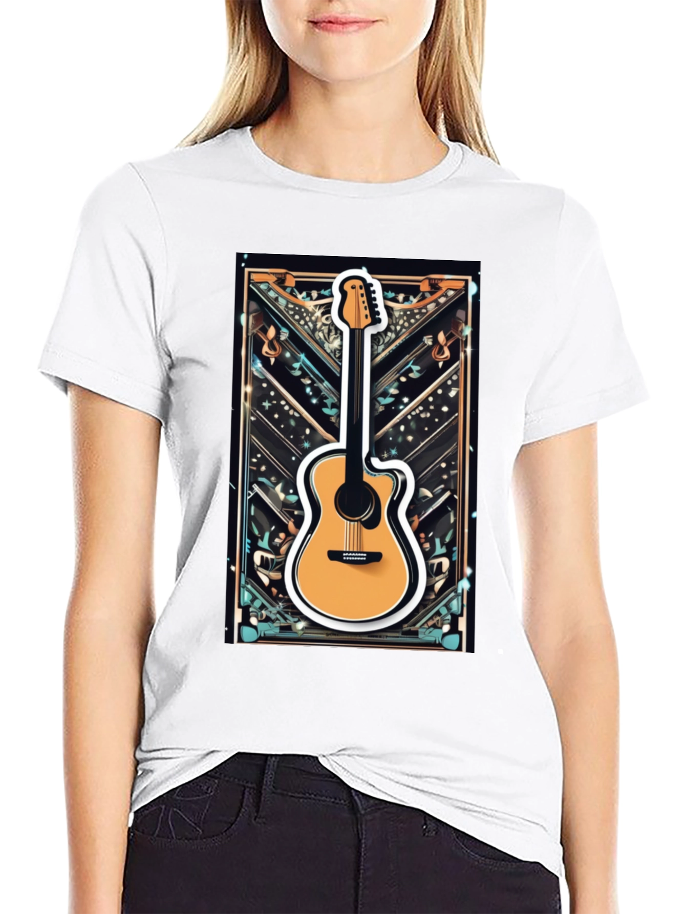 Guitar Graphic Tee - Music Lovers T-Shirt