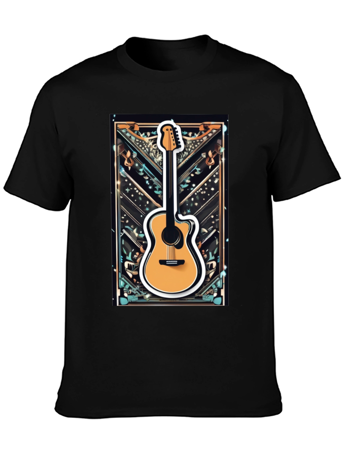 Guitar Graphic Tee - Music Lovers T-Shirt