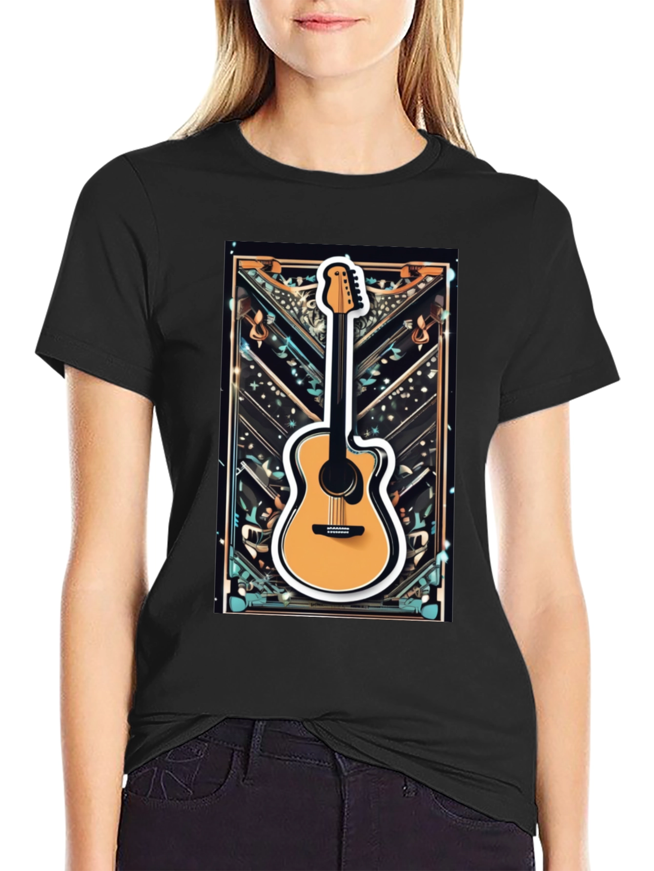 Guitar Graphic Tee - Music Lovers T-Shirt